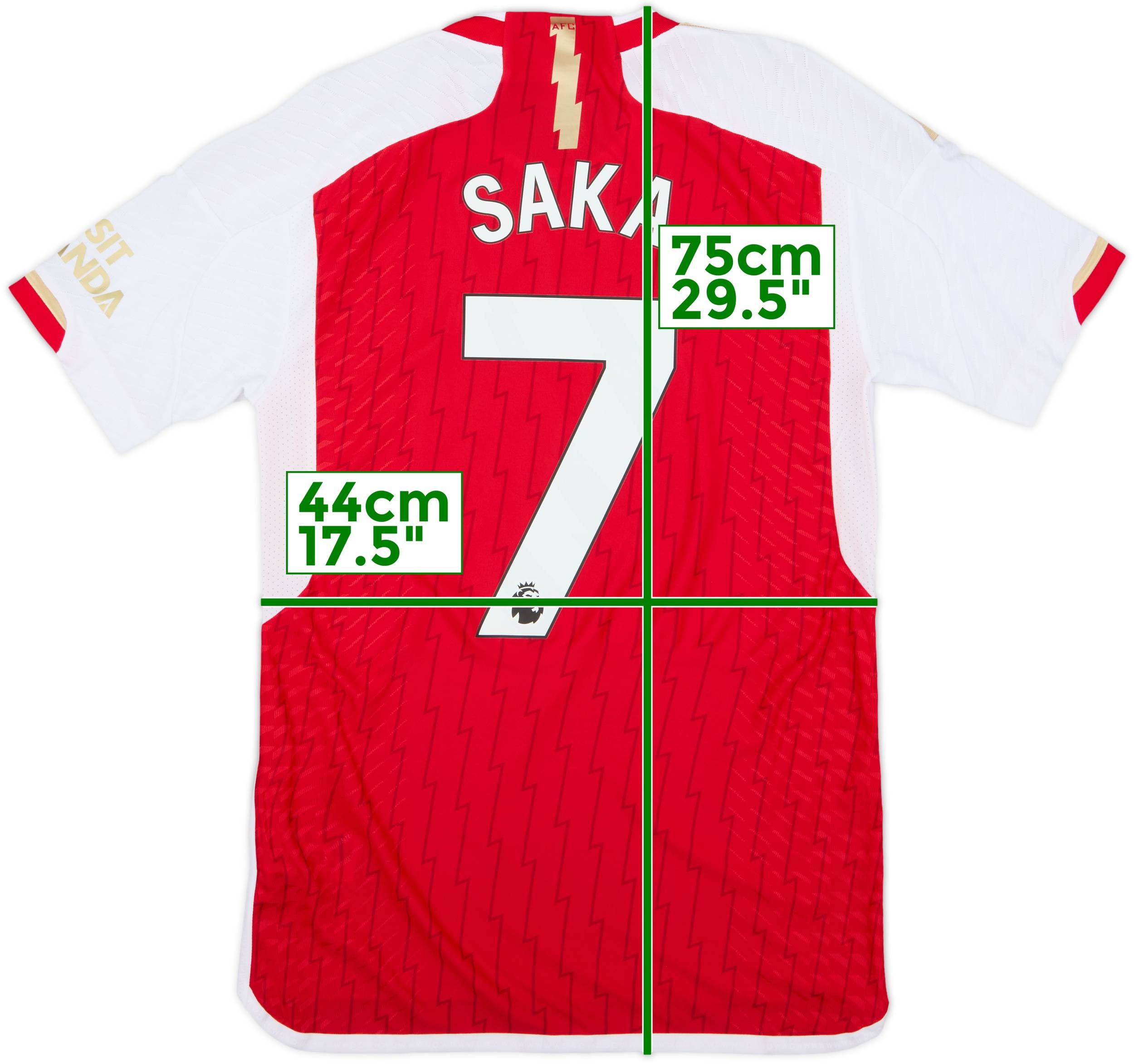 アーセナル 2023-2024 シーズン シャツ SAKA 7 2023-24 Arsenal Authentic Home Shirt Saka #7 (S)