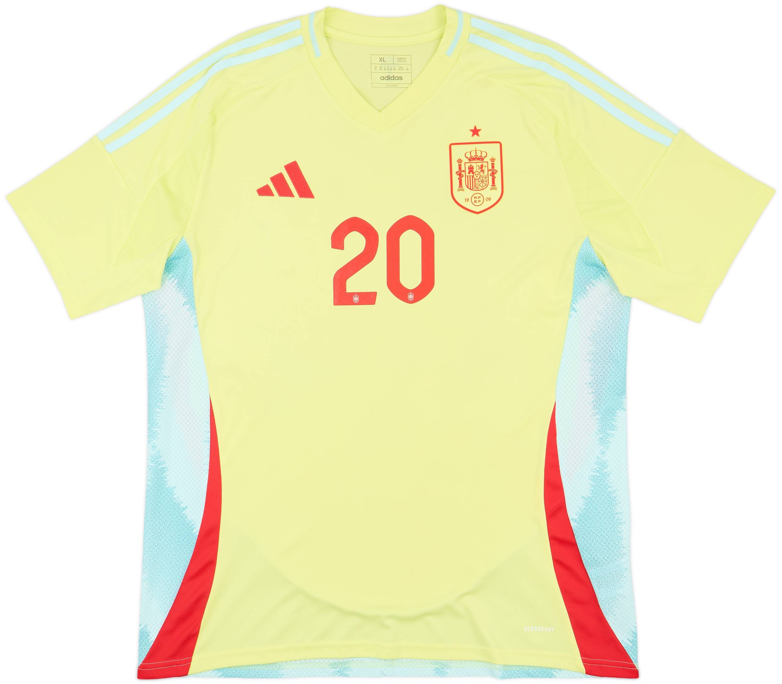 2026W杯 スペイン代表 PEDRI 20番 半袖 シャツ 2024-25 Spain Away 2026W杯 スペイン代表 PEDRI 20番 半袖 シャツ 2024-25 Spain Away