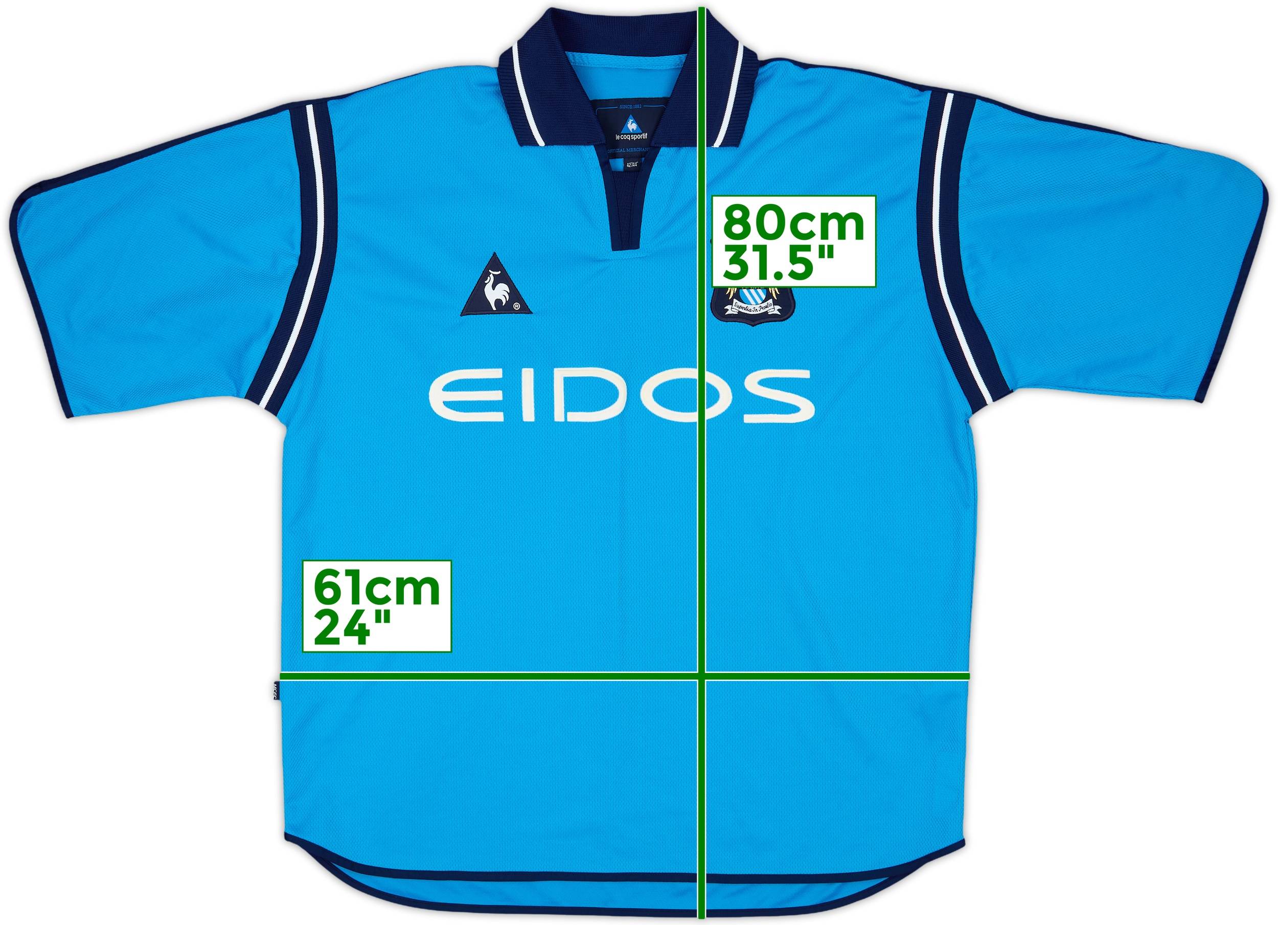 ウェア Manchester City 01/02  #2 PEARCE Manchester City 2001-02 Retro Football Shirt | Vintage