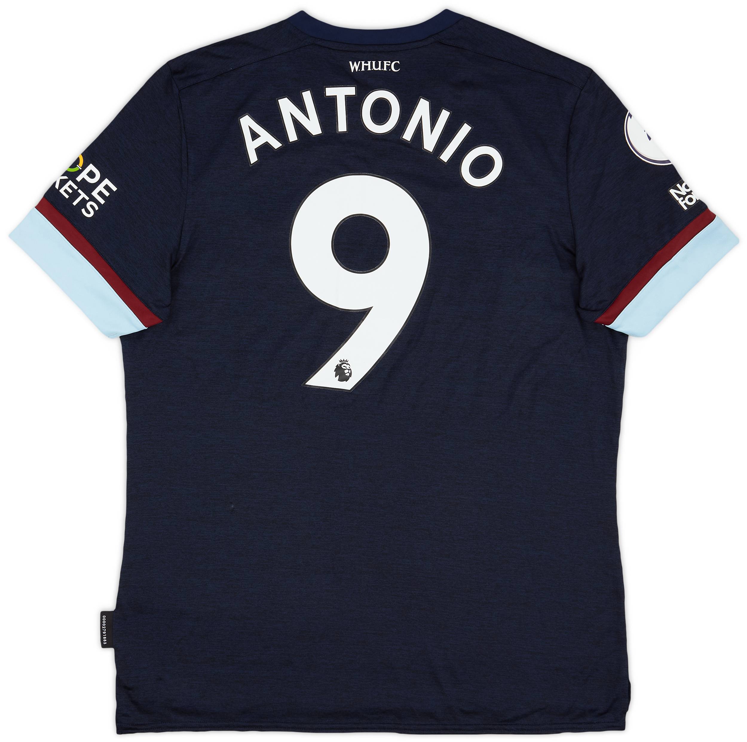 2021-22 West Ham Match Issue Third Shirt Antonio #9