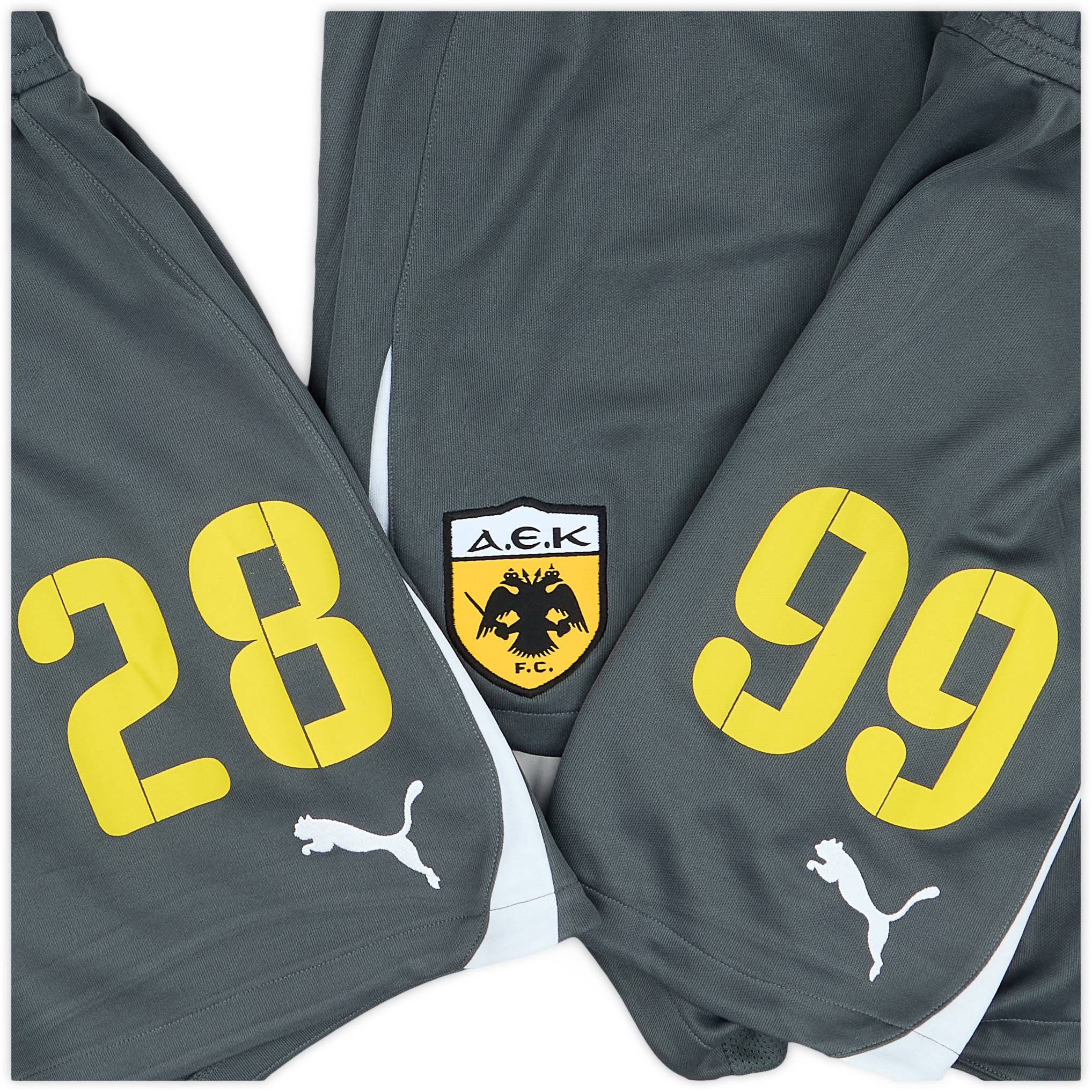 2011-12 AEK Athens Player Issue GK Shorts # - 9/10 - (XL)
