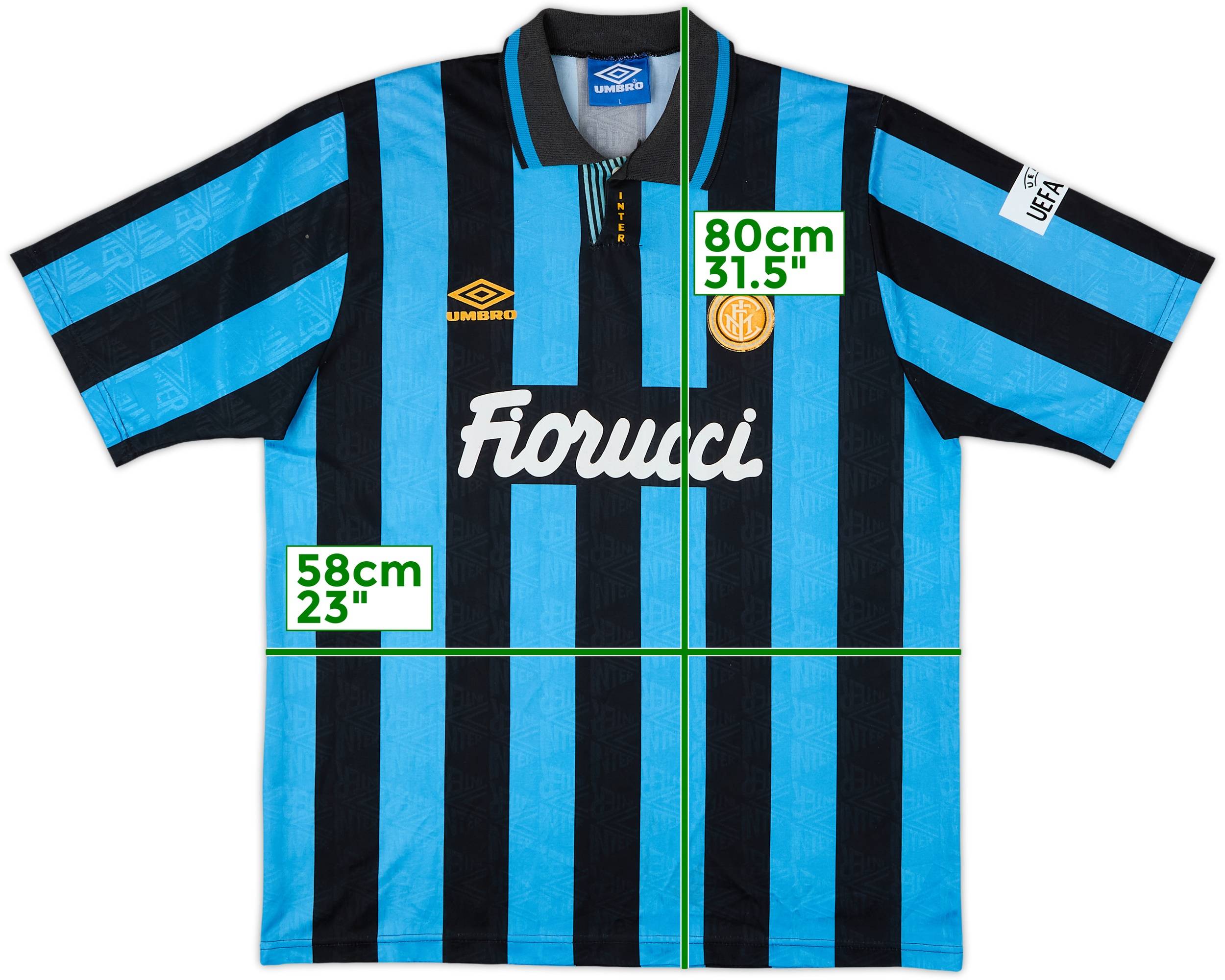 ウェア inter 1992-93 uniform long shirt ウェア inter 1992-93