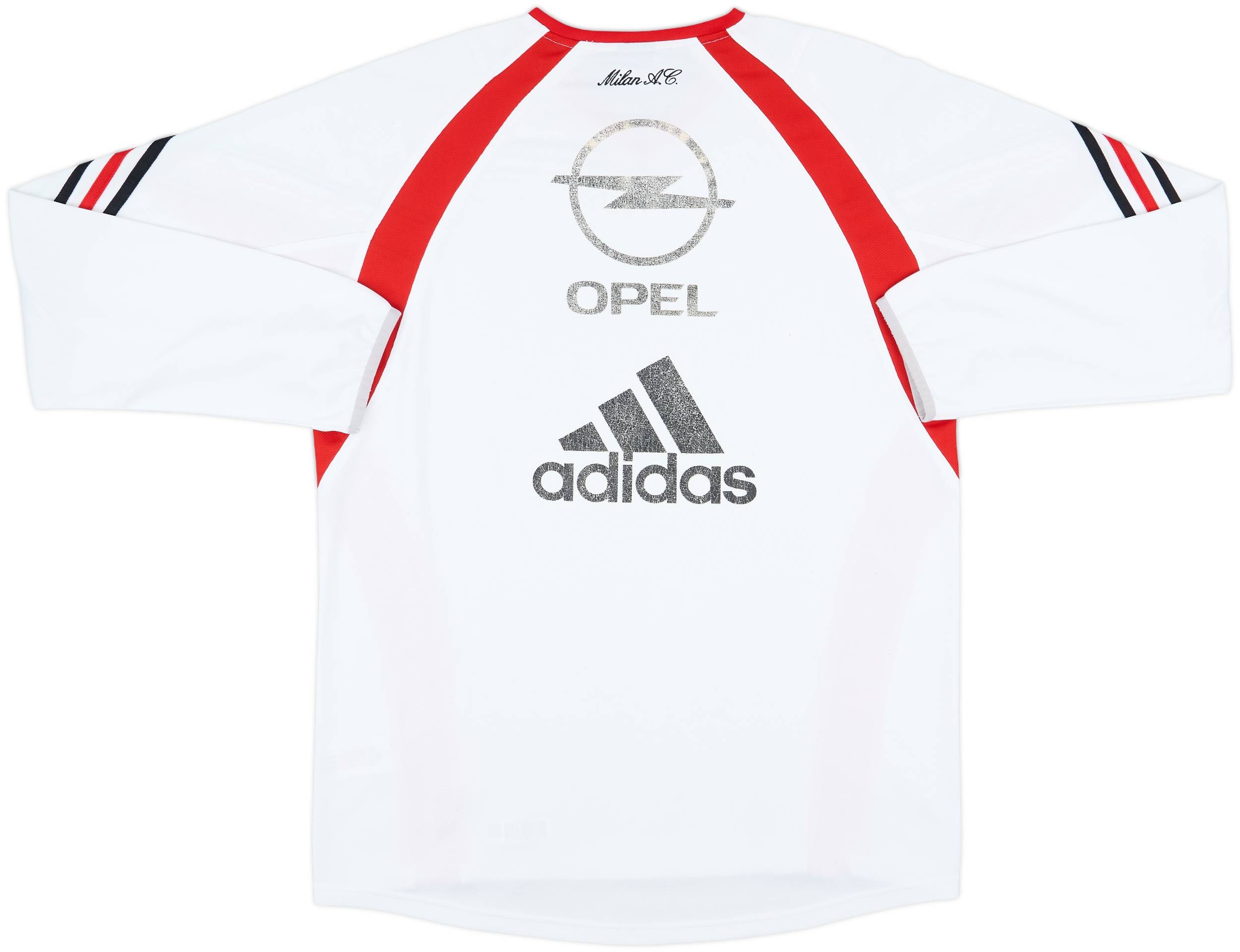 2002-03 AC Milan adidas Player Issue Training L/S Shirt - 4/10 - (L)