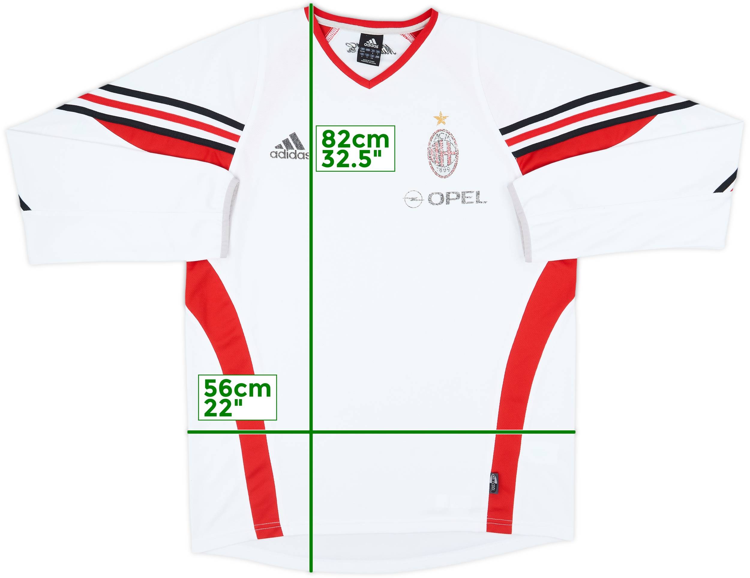 2002-03 AC Milan adidas Player Issue Training L/S Shirt - 4/10 - (L)