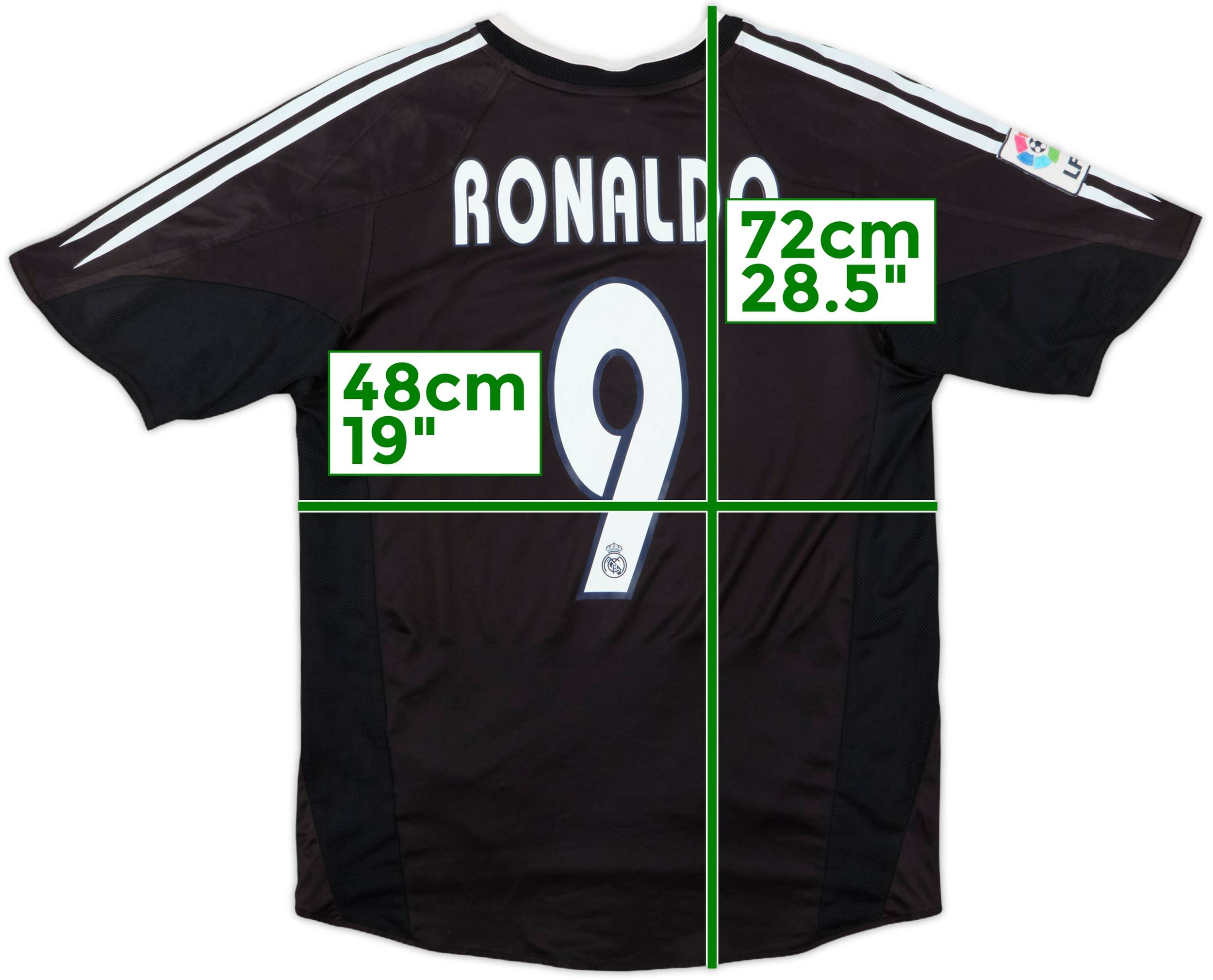 2004-05 Real Madrid Away Shirt Ronaldo #9 - 8/10 - (S)