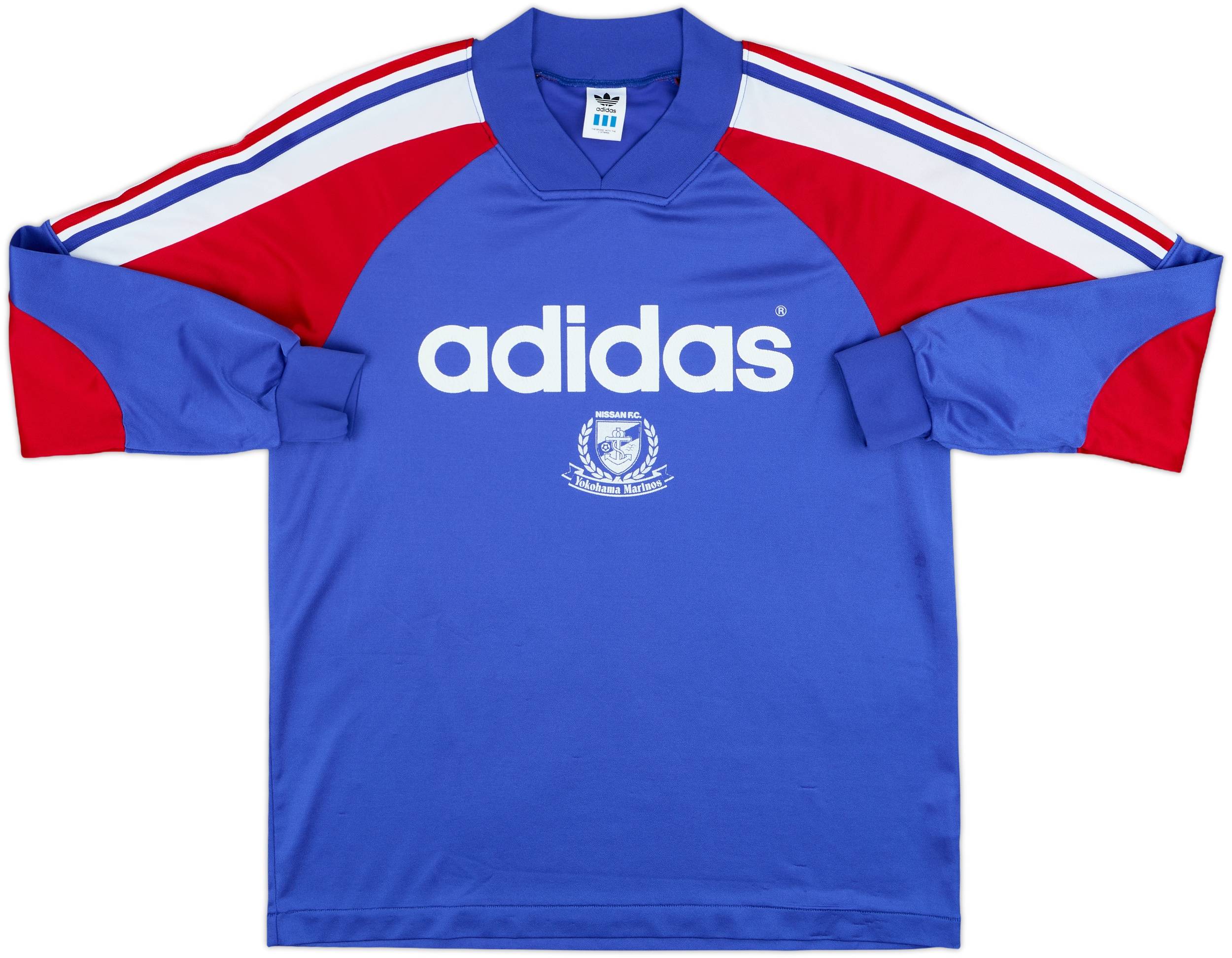 1992 Yokohama Marinos adidas Training L/S Shirt - 9/10 - (L/XL)