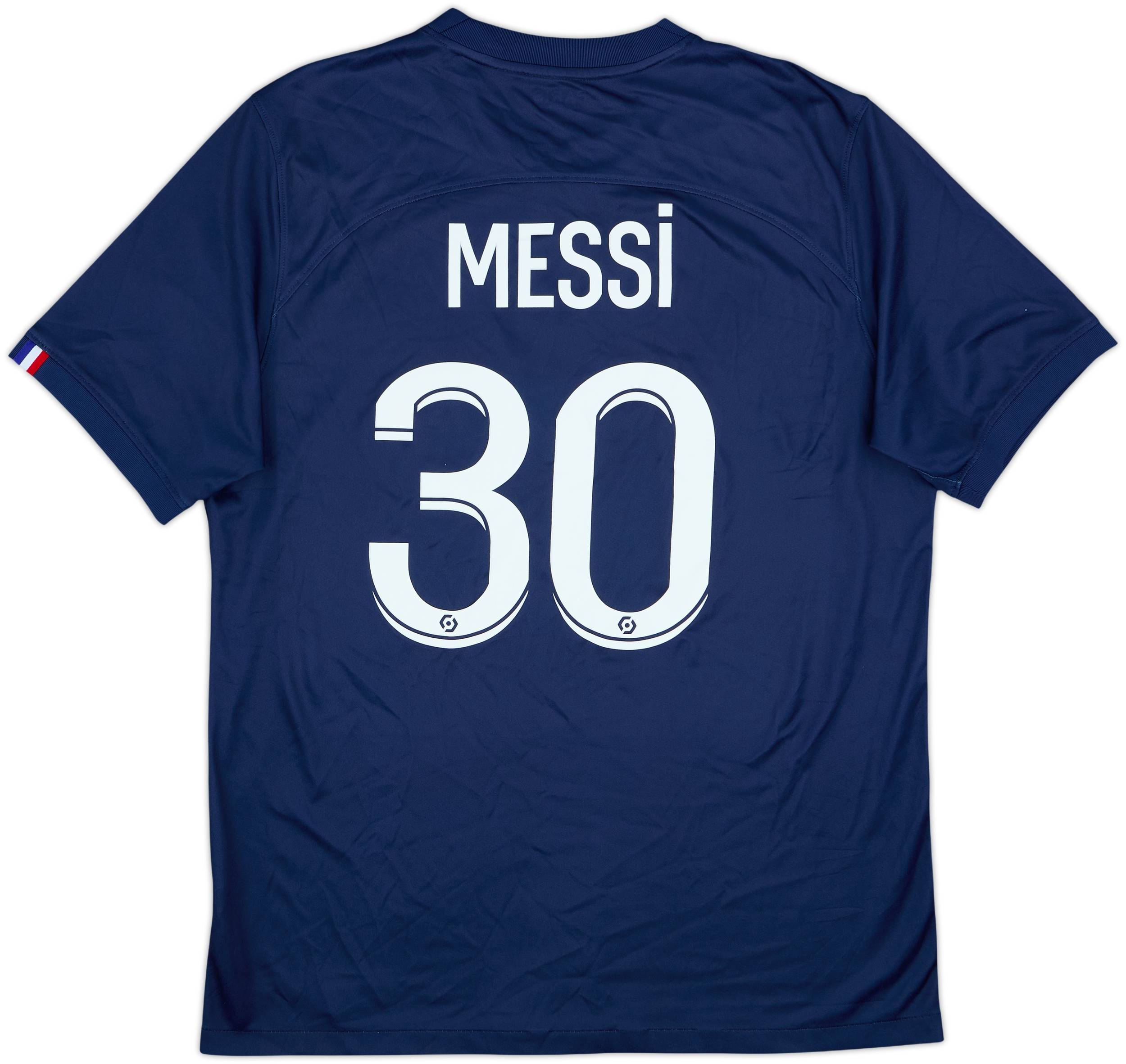 2022-23 Paris Saint-Germain Home Shirt Messi #30 - 6/10 - (L)
