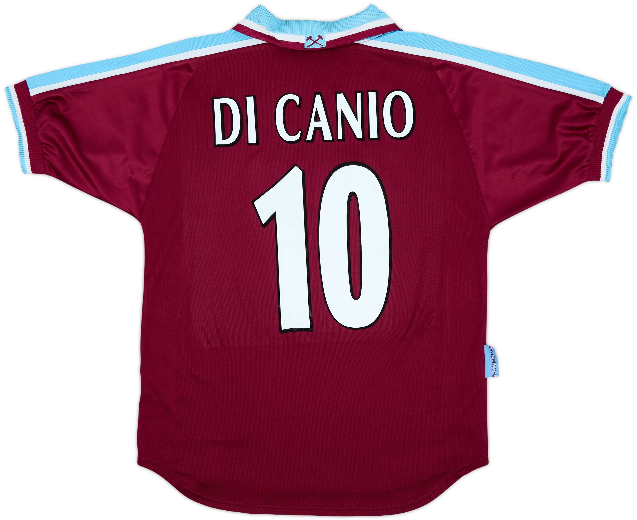 1999-01 West Ham Home Shirt Di Canio #10 - 8/10 - (M)