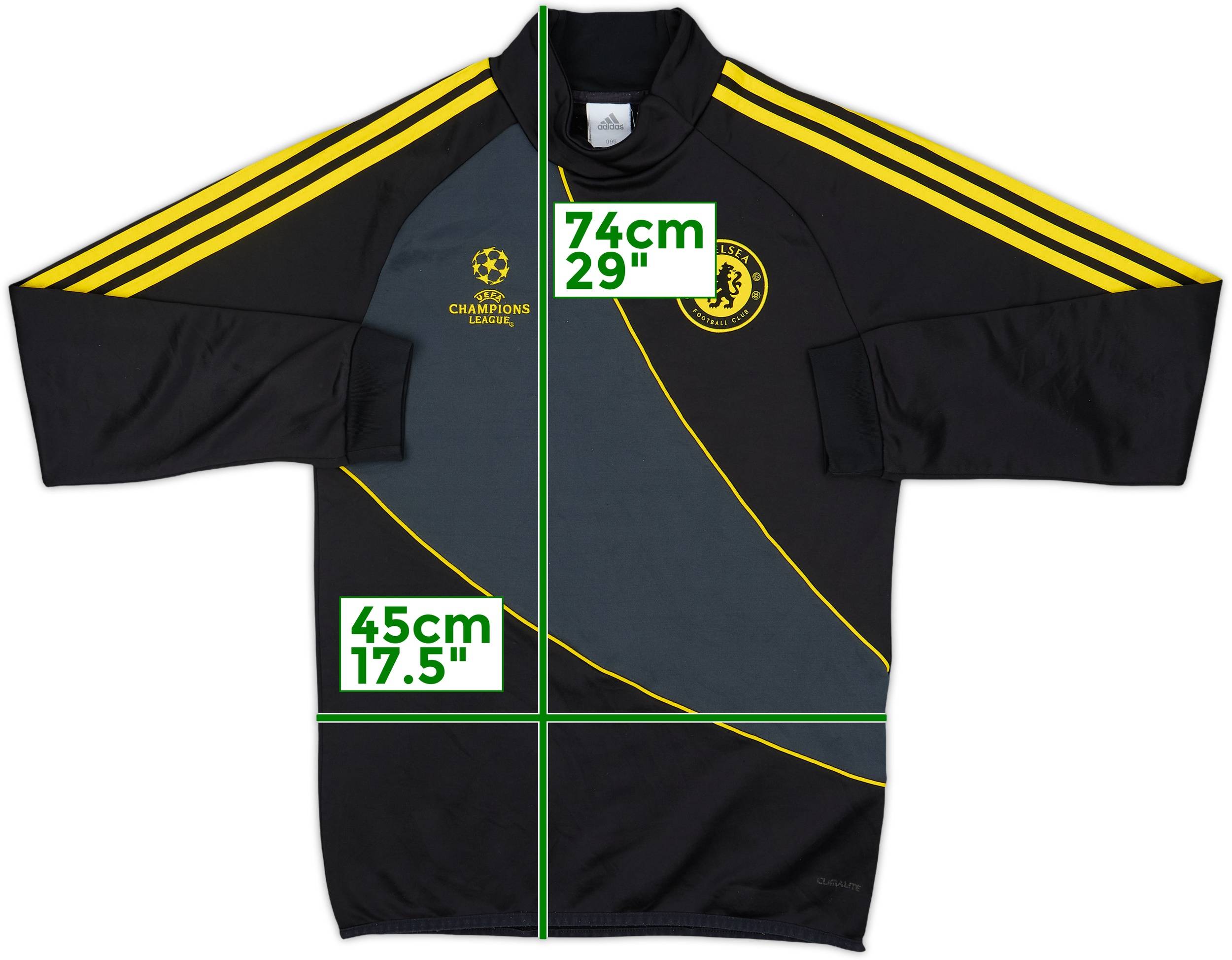 2012-13 Chelsea adidas CL 1/4 Zip Training Top - 8/10 - (M)
