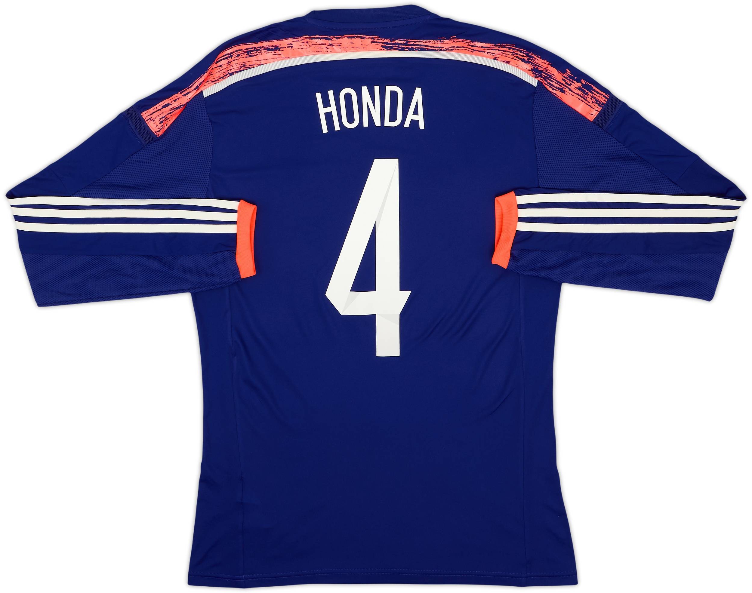 2013-15 Japan Authentic Home L/S Shirt Honda #4 - 9/10 - (M)