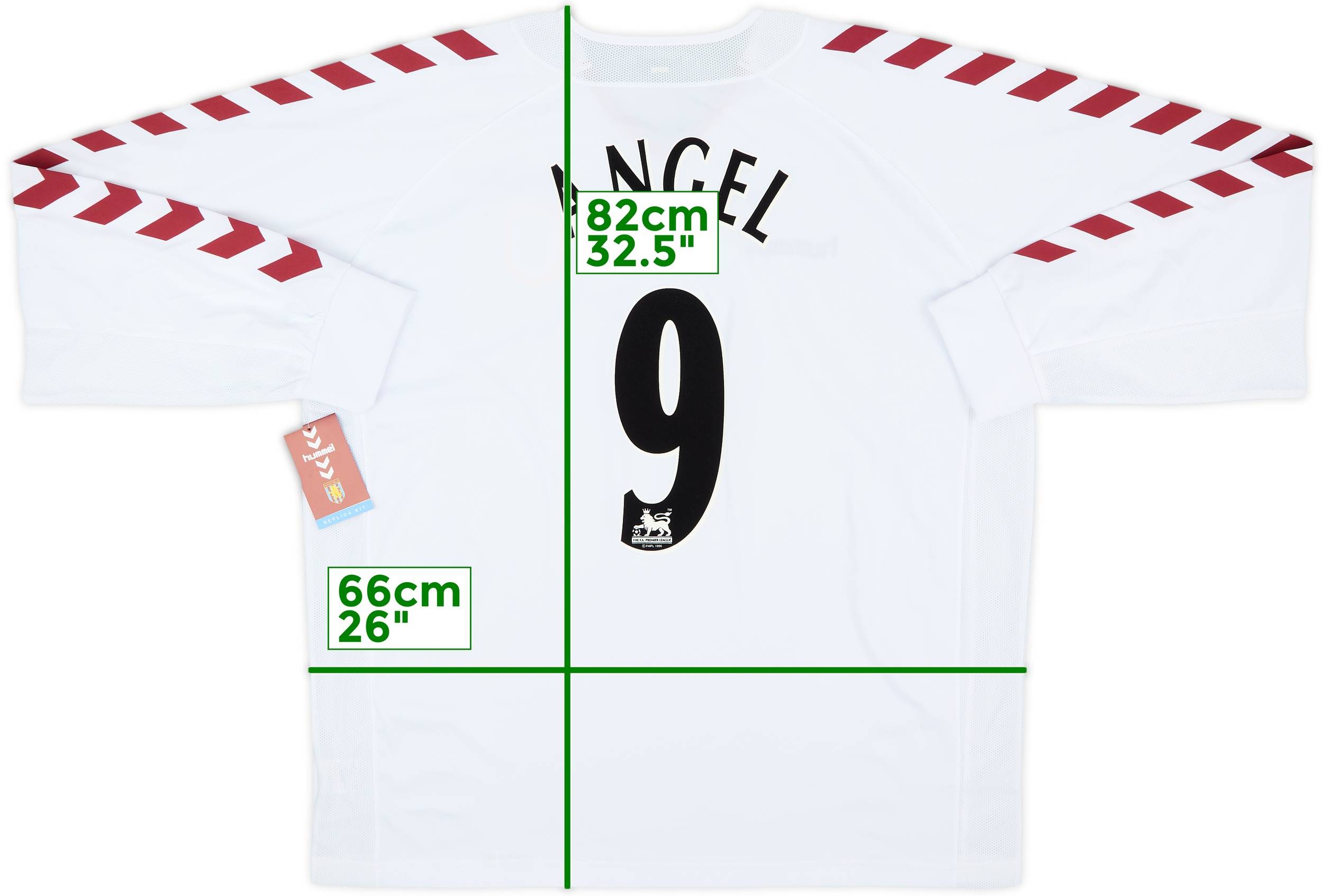 2004-05 Aston Villa Away L/S Shirt Angel #9 (XXL)