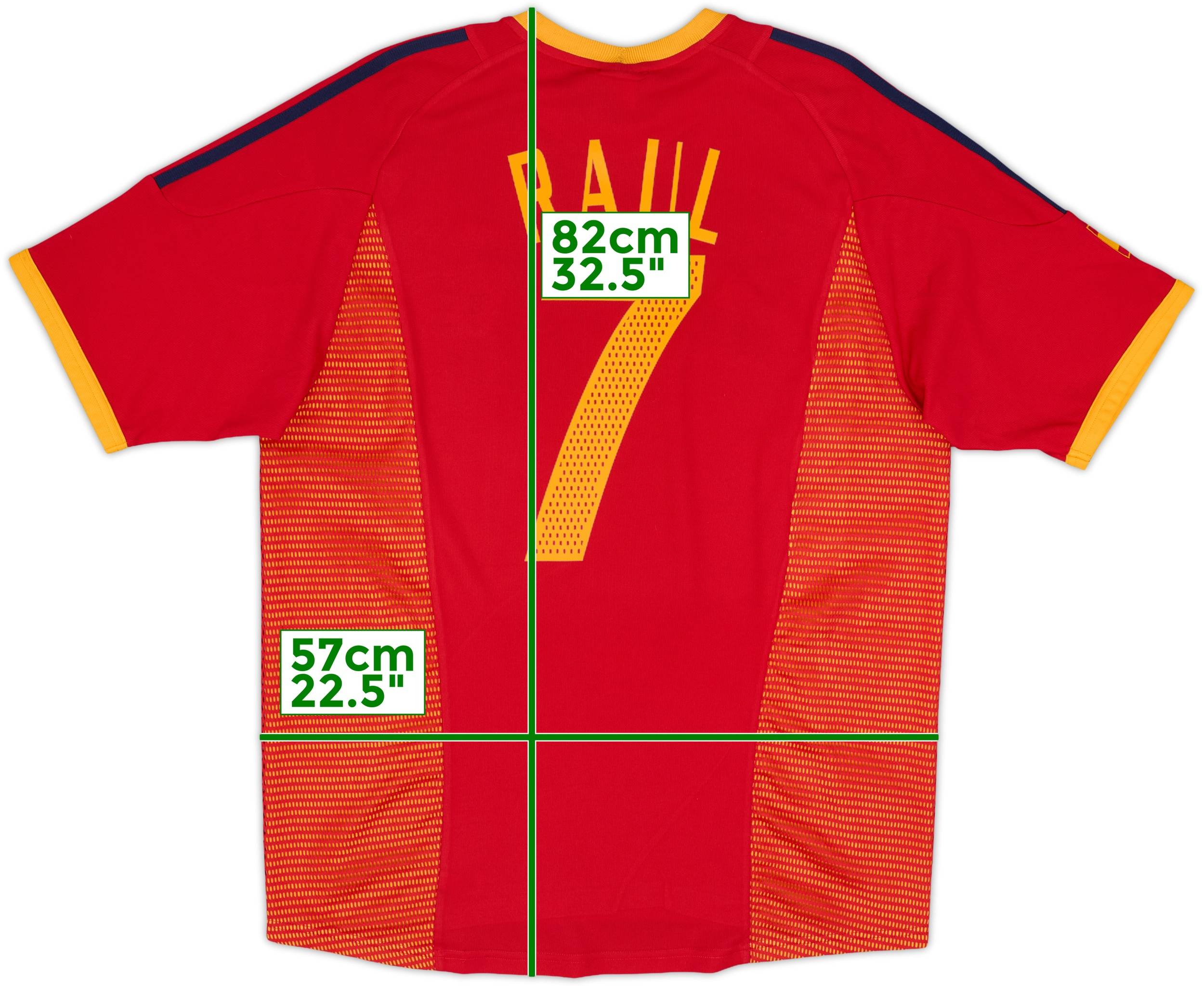 2002-04 Spain Home Shirt Raul #7 - 7/10 - (L)