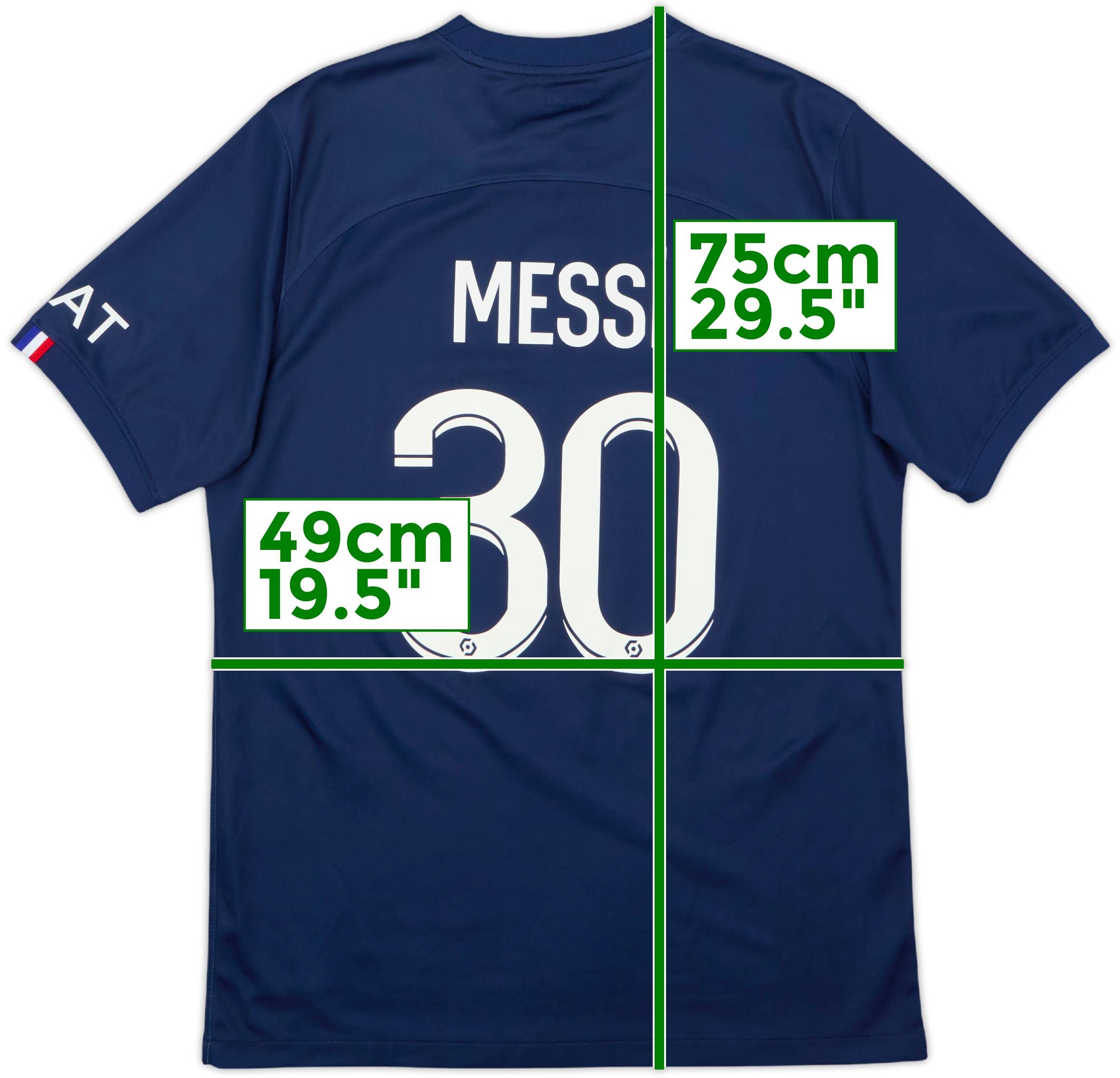 2022-23 Paris Saint-Germain Home Shirt Messi #30 - 6/10 - (M)