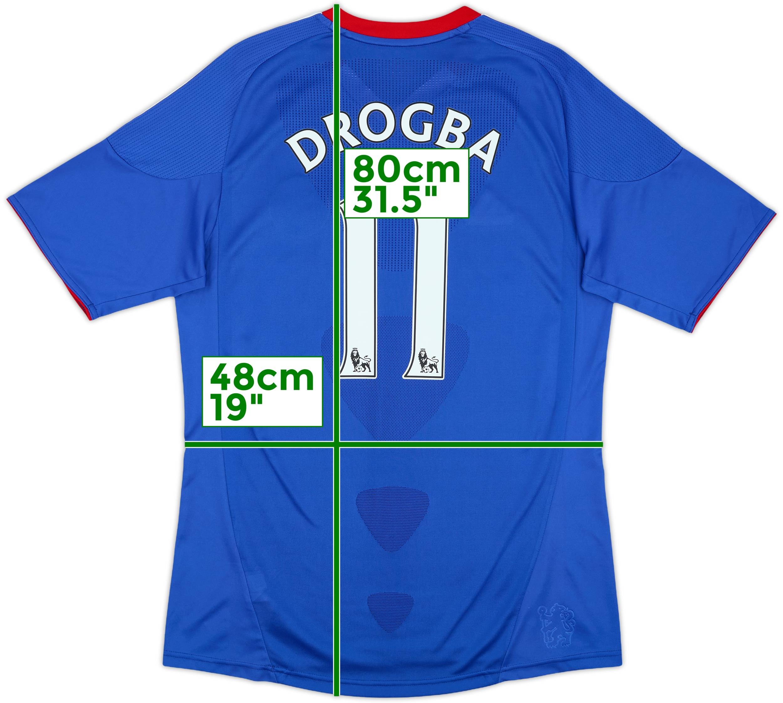 2010-11 Chelsea Home Shirt Drogba #11 - 7/10 - (M)