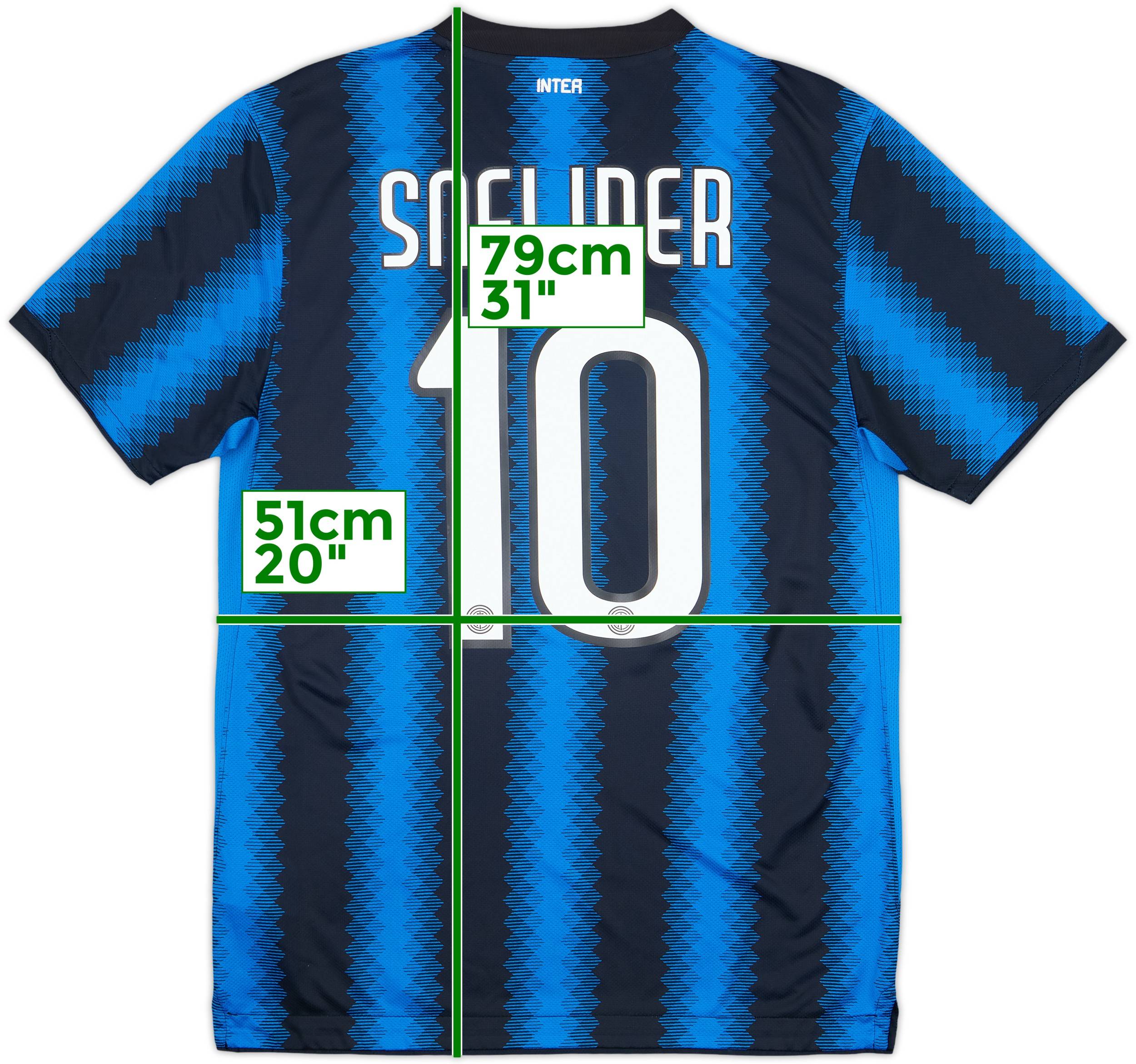 2010-11 Inter Milan Home Shirt Sneijder #10 - 8/10 - (M)