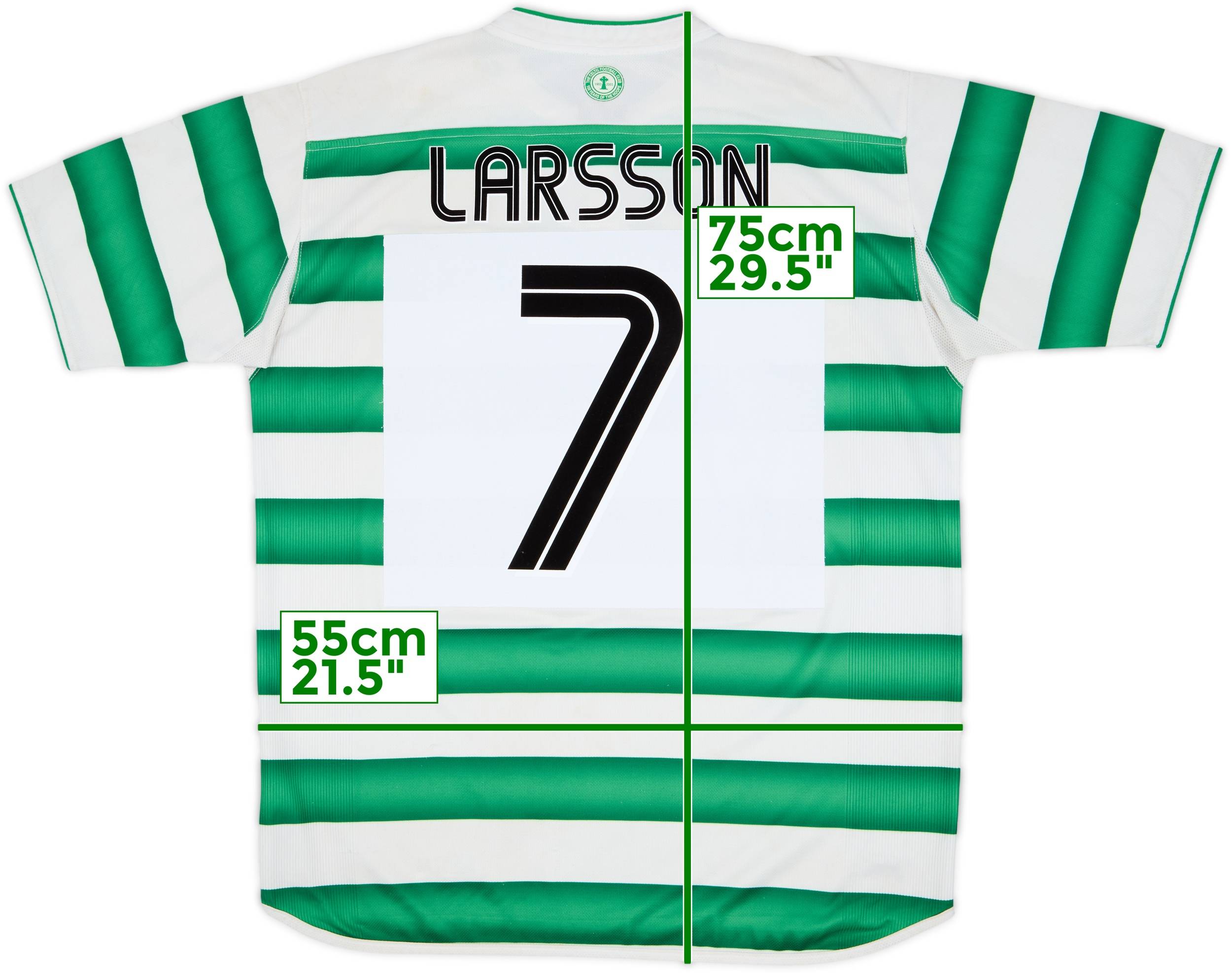 2003-04 Celtic Home Shirt Larsson #7 - 6/10 - (L)