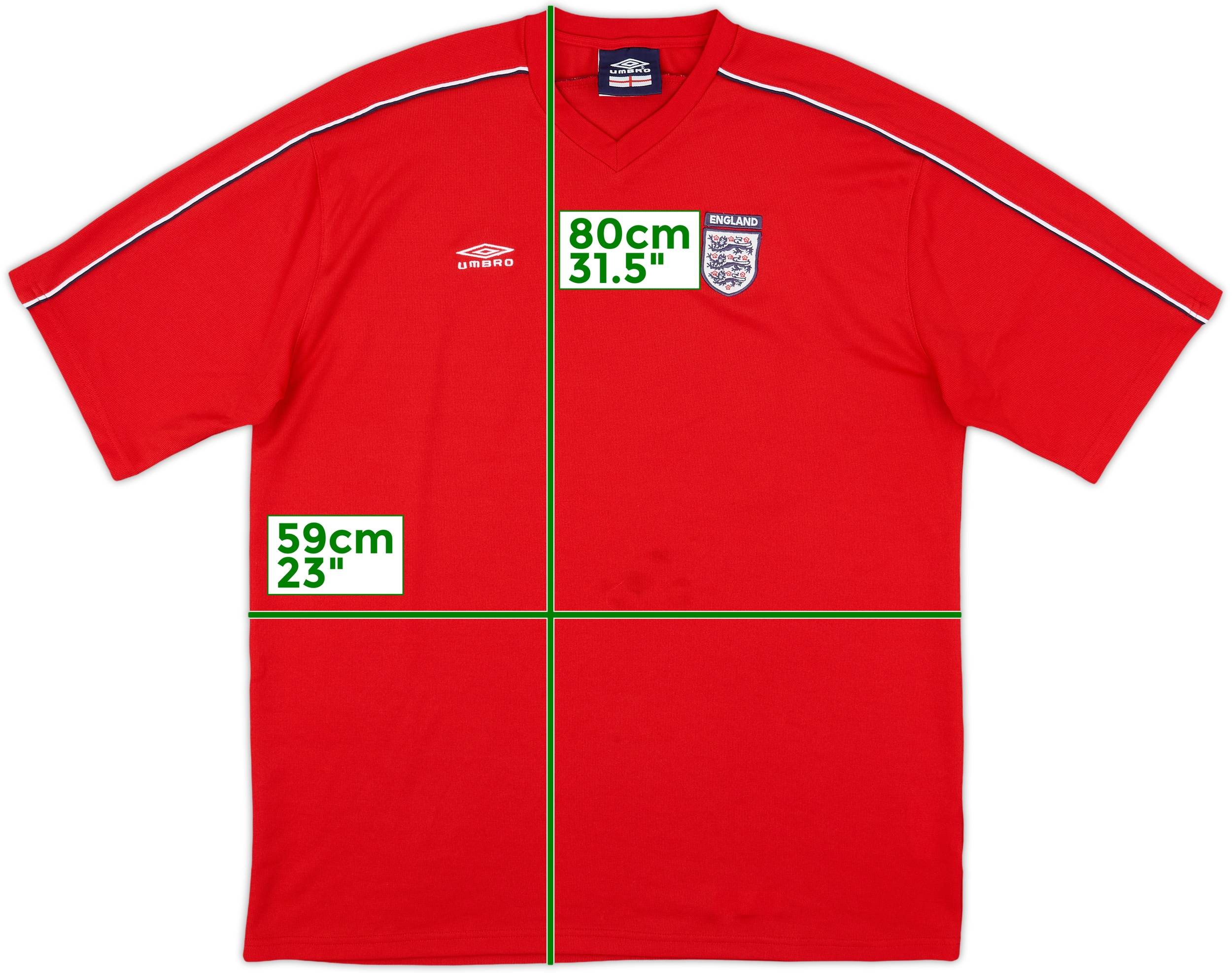 2002-04 England Umbro Training Shirt - 8/10 - (XXL)
