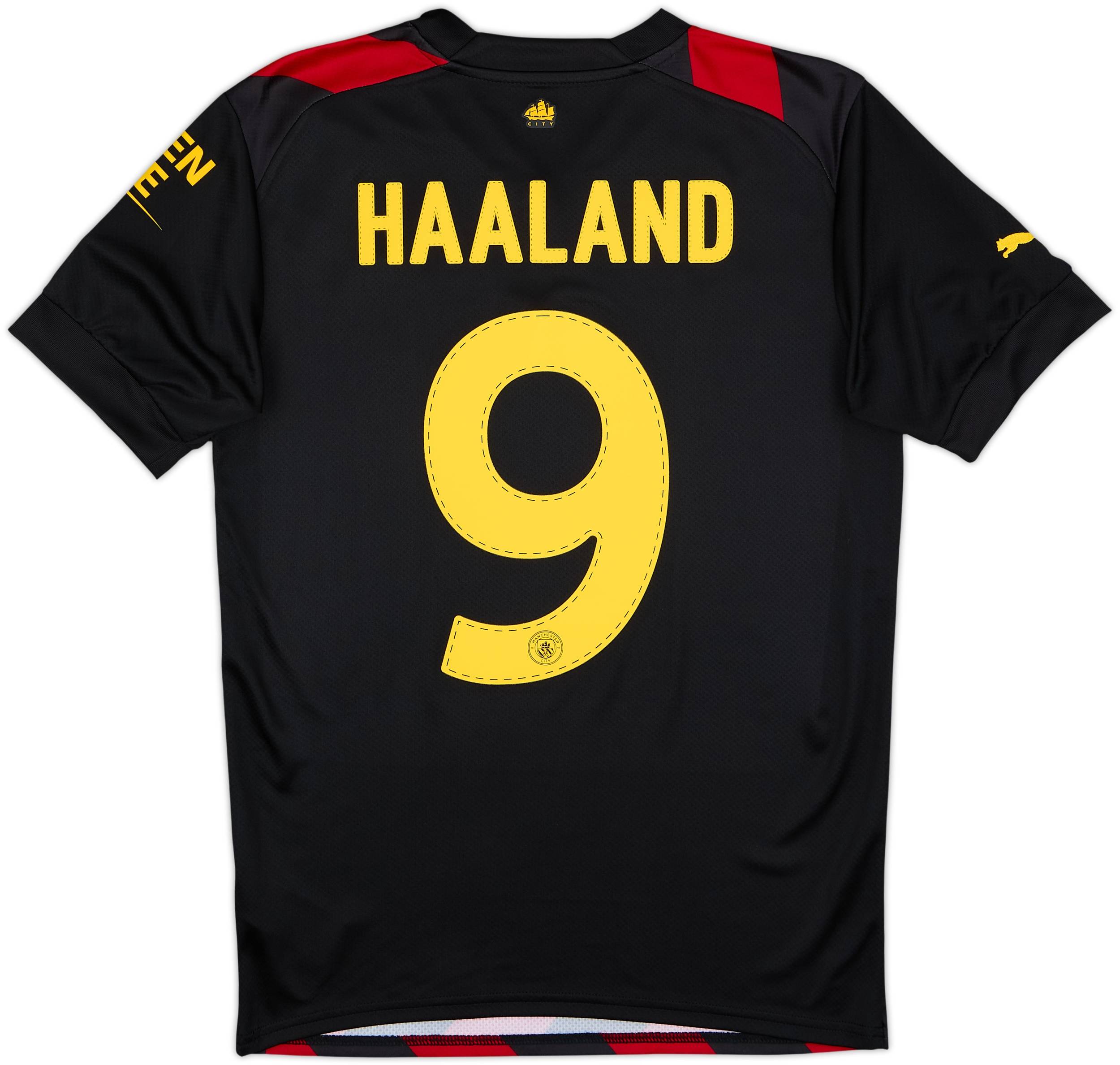 マンチェスター・シティ HAALAND 9 シャツ 22/23 2022-23 Manchester City Away Shirt Haaland #9 (S)
