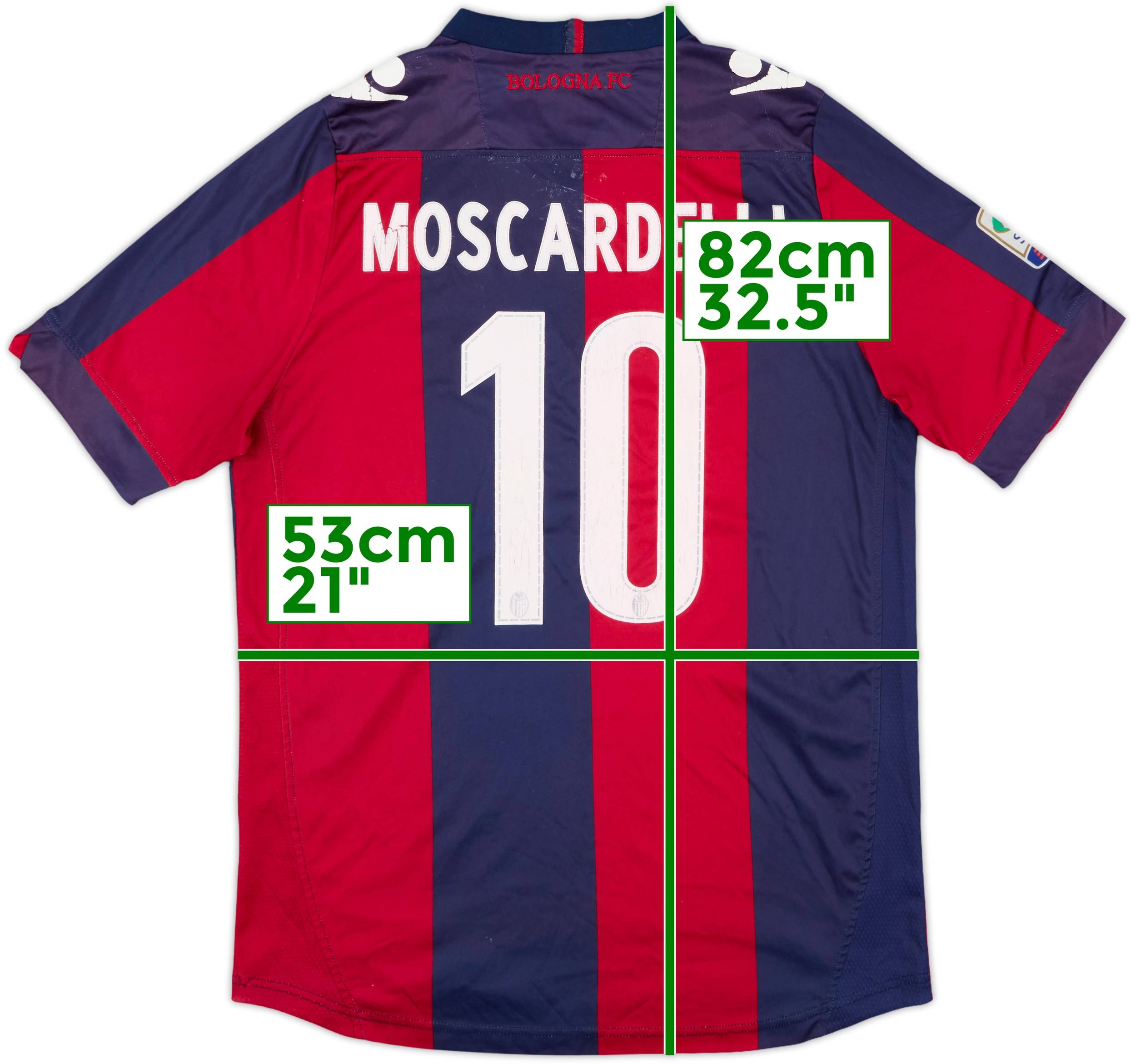 2013-14 Bologna Home Shirt Moscardelli #10 - 4/10 - (L), image size:2500x2341