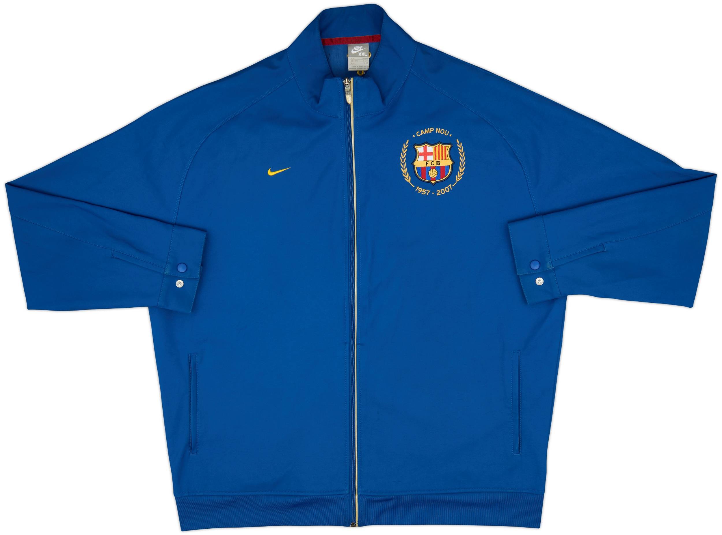 ウェア Nike FC Barcelona 2007-2008  Jersey FC Barcelona 2007 2008 home Nike 1957-2007 Camp Nou shirt jersey
