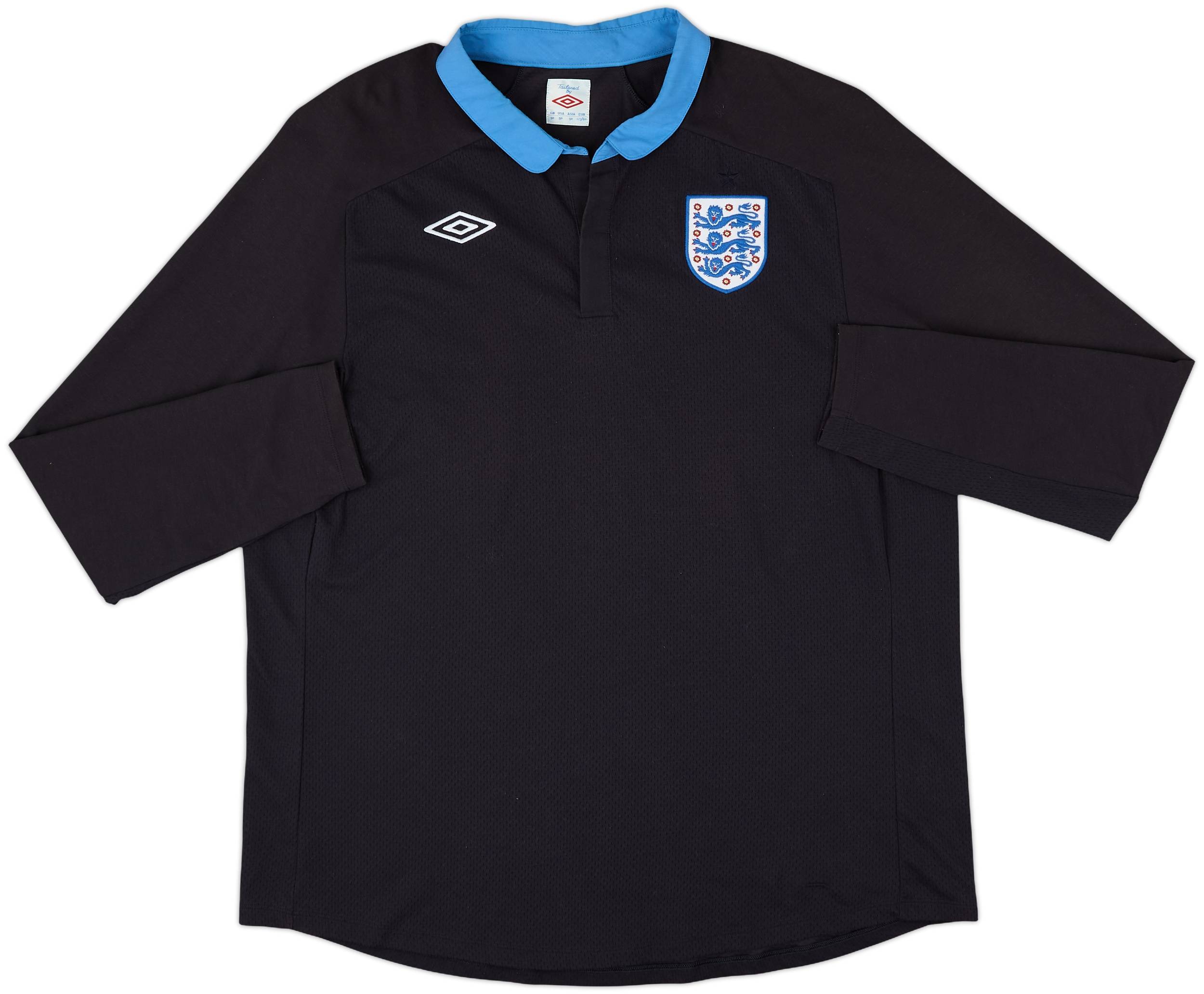 2011-12 England Away L/S Shirt - 8/10 - (XXL)