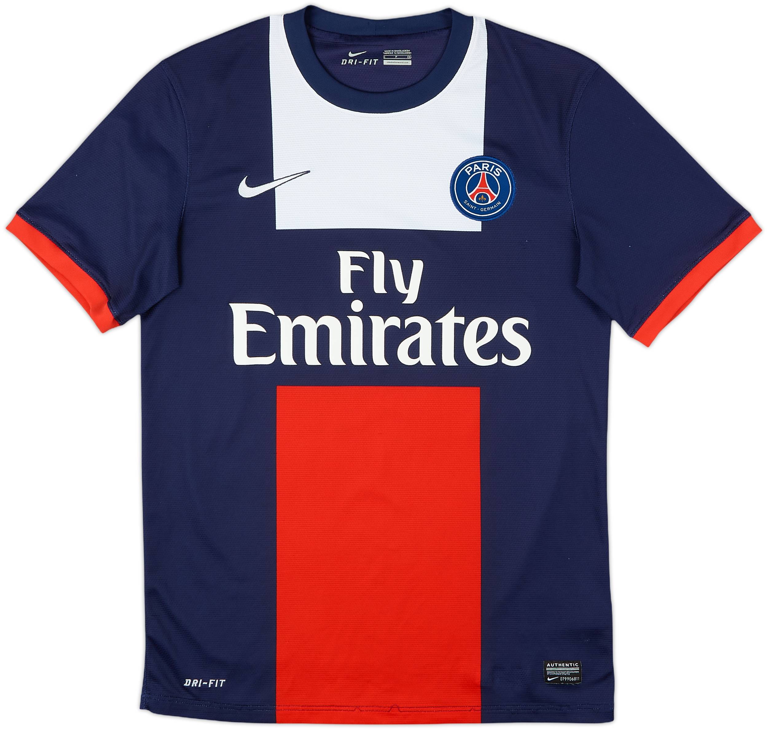 2013-14 Paris Saint-Germain Home Shirt Ibrahimovic #10 - 8/10 - (S)