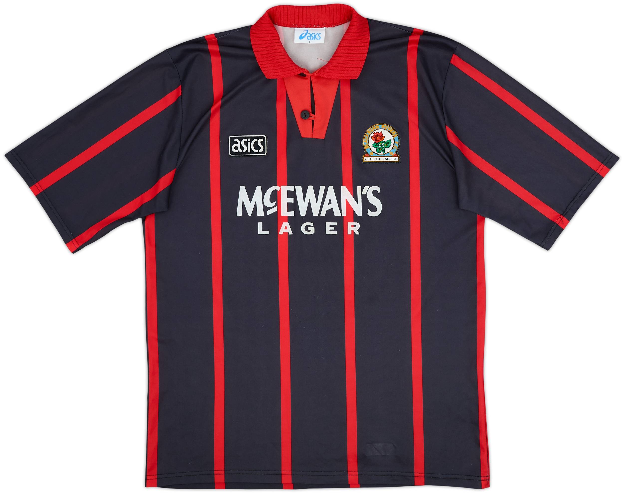 1994-95 Blackburn Away Shirt Shearer #9 - 8/10 - (L)