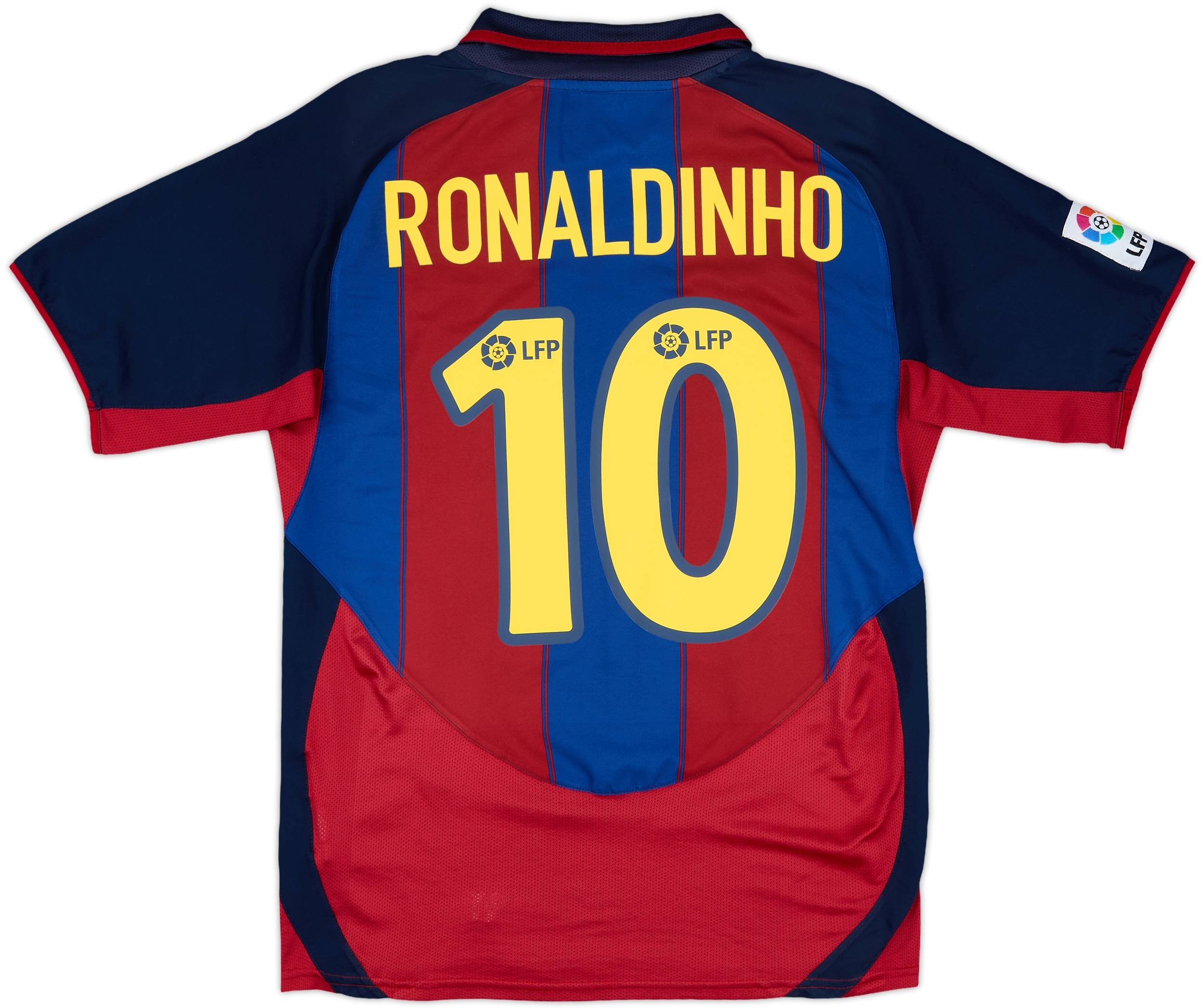 2003-04 Barcelona Home Shirt Ronaldinho #10 - 6/10 - (S)