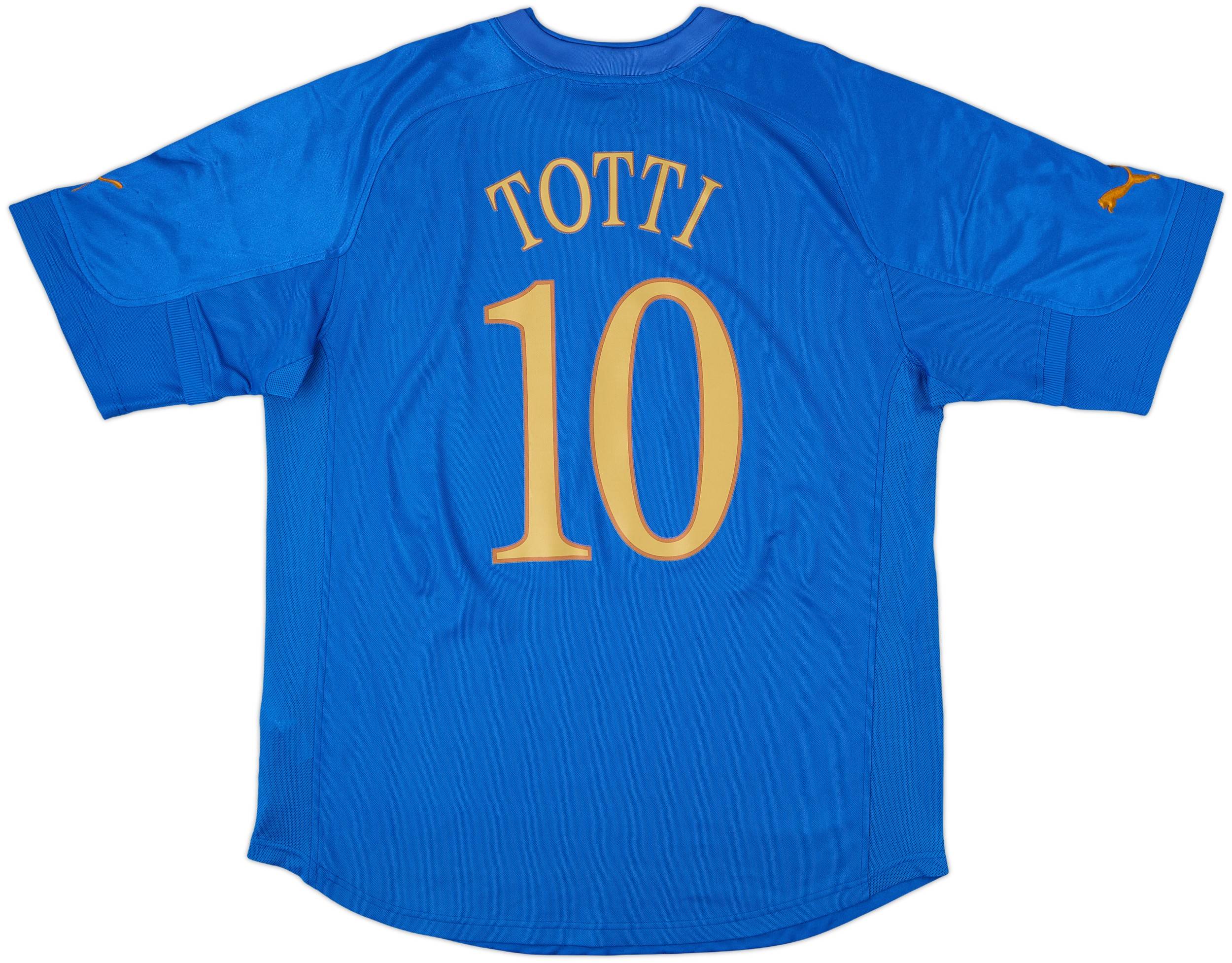 2004-06 Italy Home Shirt Totti #10 - 8/10 - (XXL)