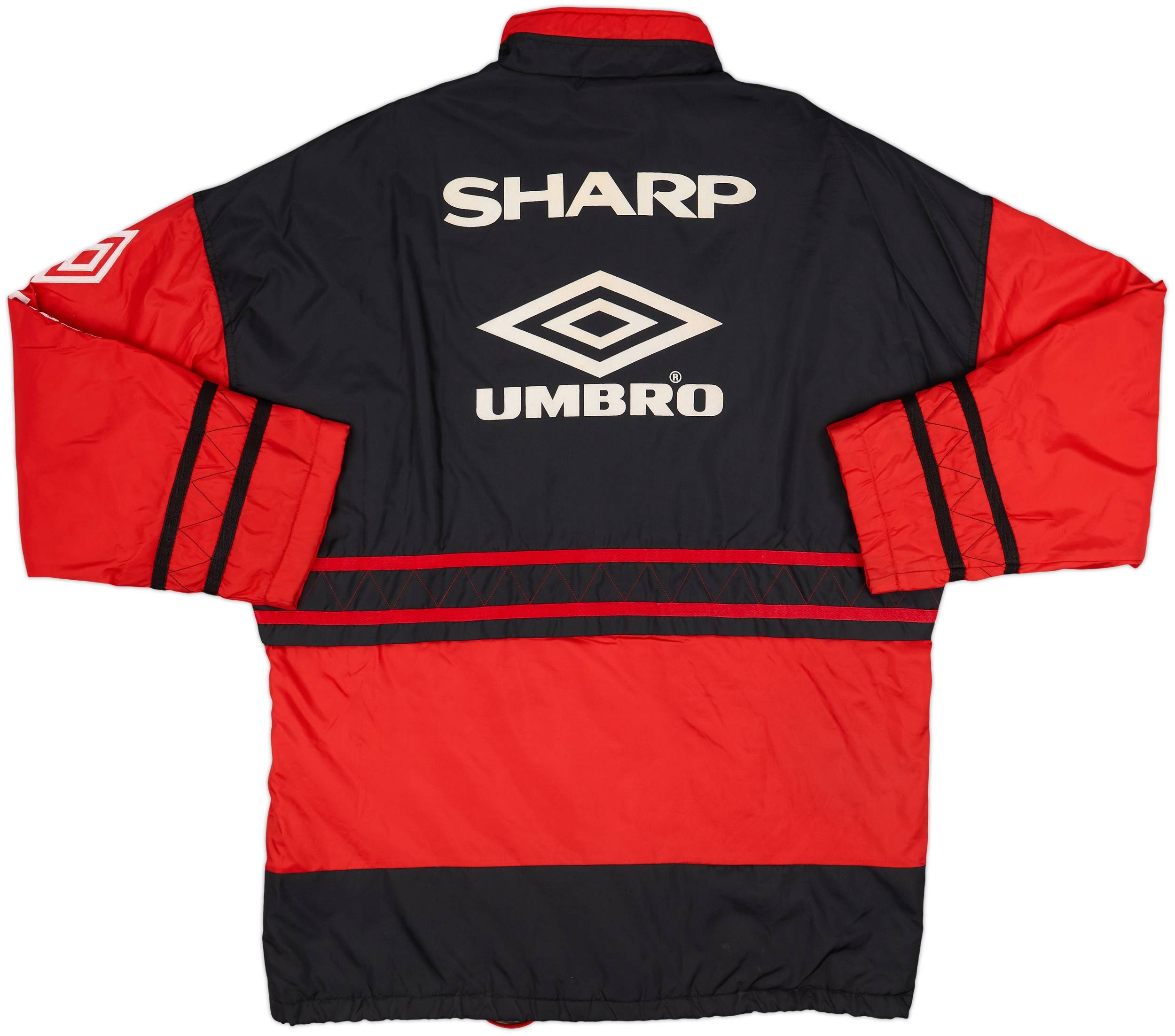 1994-95 Manchester United Umbro Padded Bench Coat - 7/10 - (L)