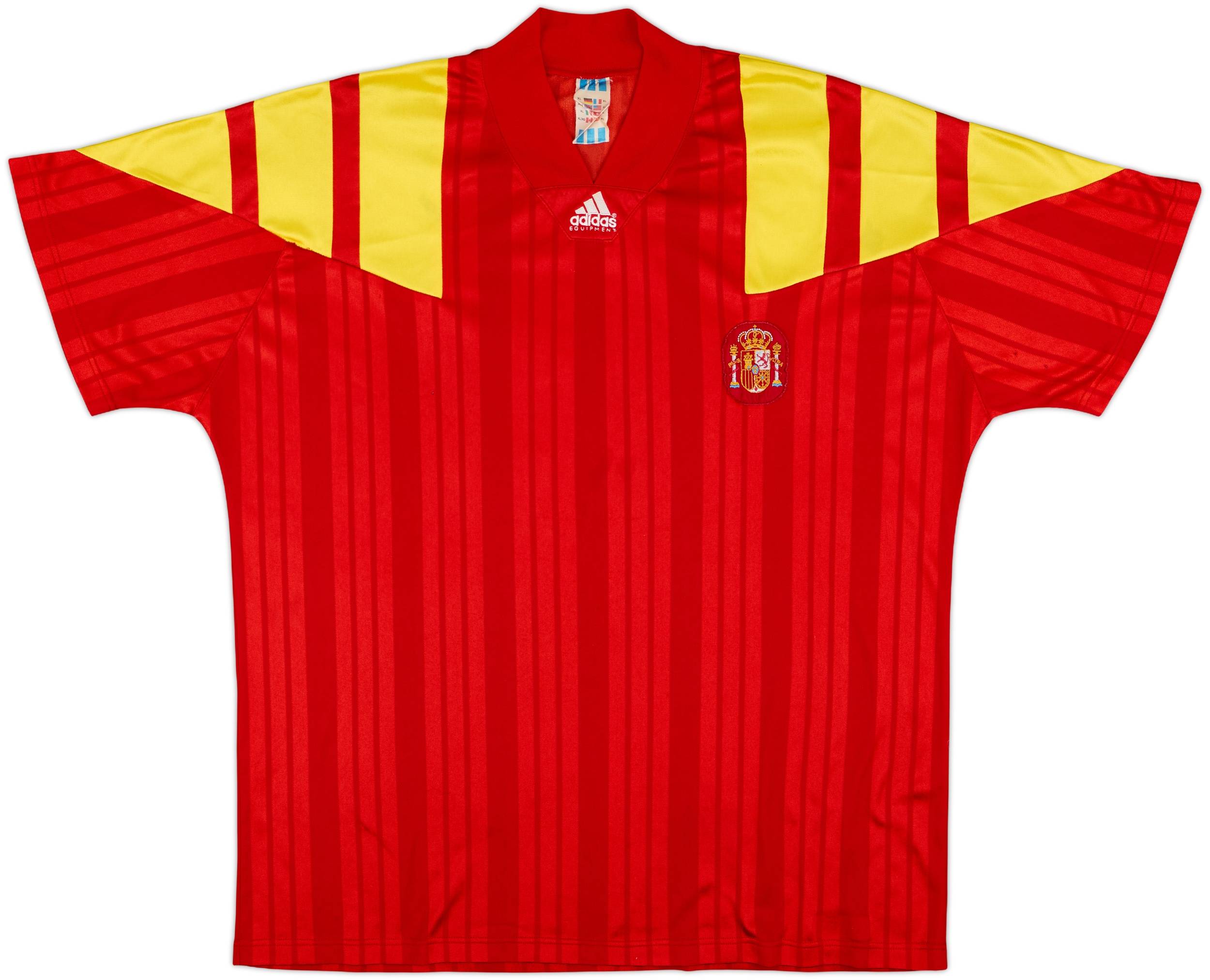ウェア Spain 1992 93 94 1992-94 Spain Home Shirt - 8/10 - (XL)