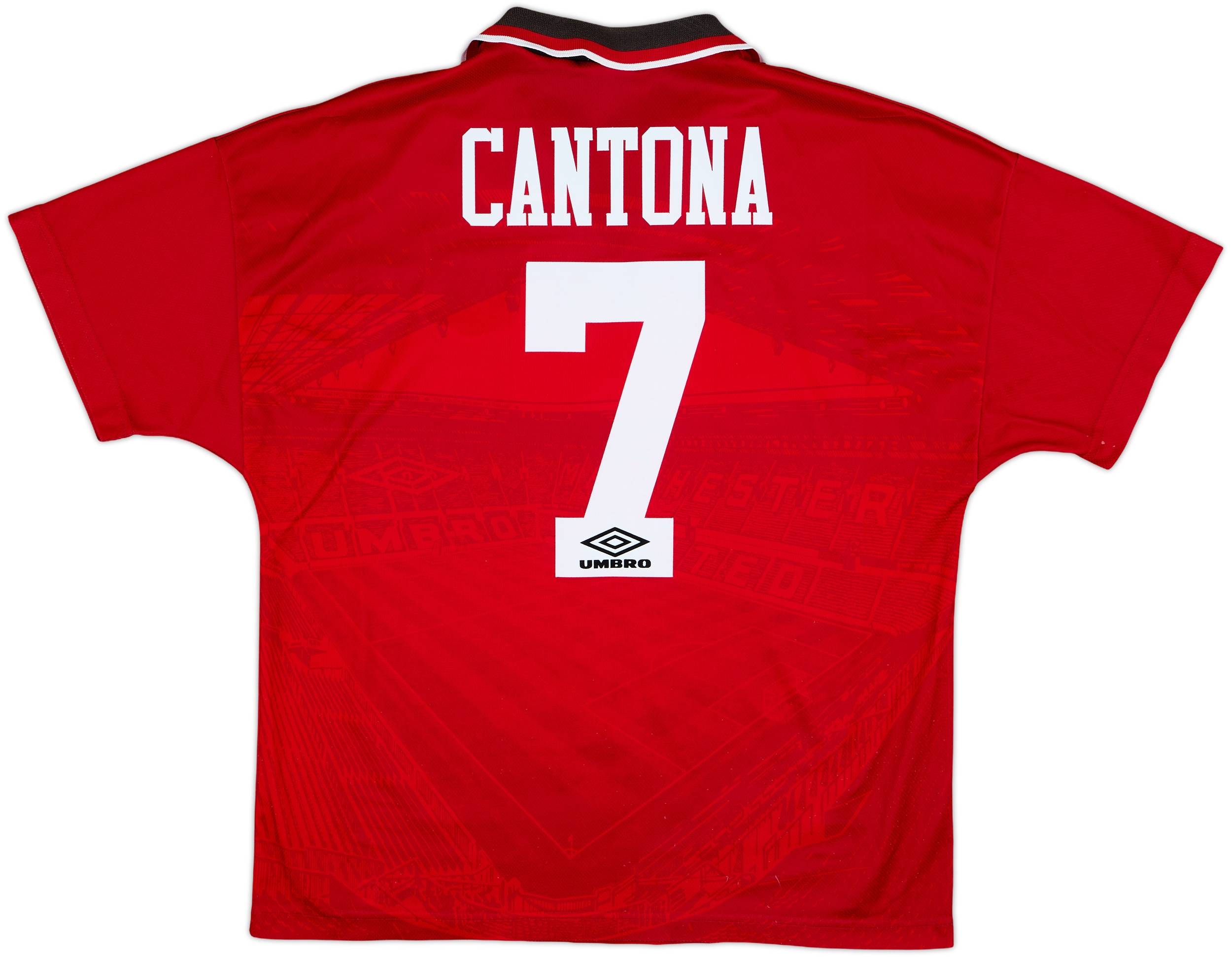 【美品】マンチェスターU/94-96/H #7 カントナ 1994-96 Manchester United Home Shirt Cantona #7 - 8/10 - (L)