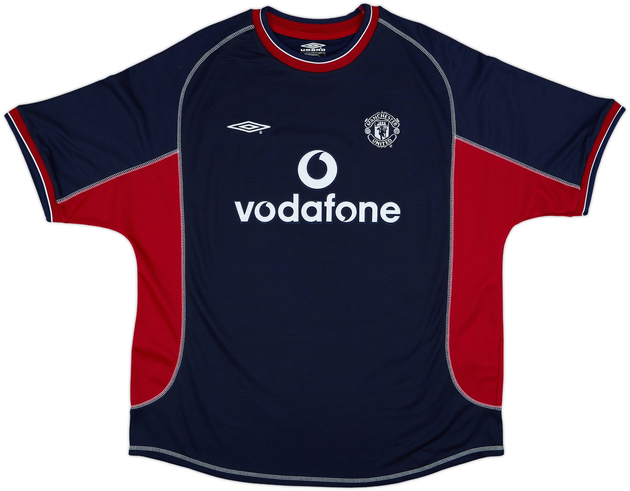 サウスエンドユナイテッド　2000-2001 ユニフォーム 2000-01 Manchester United Third L/S Shirt Beckham #7 - 7/10 - (M)