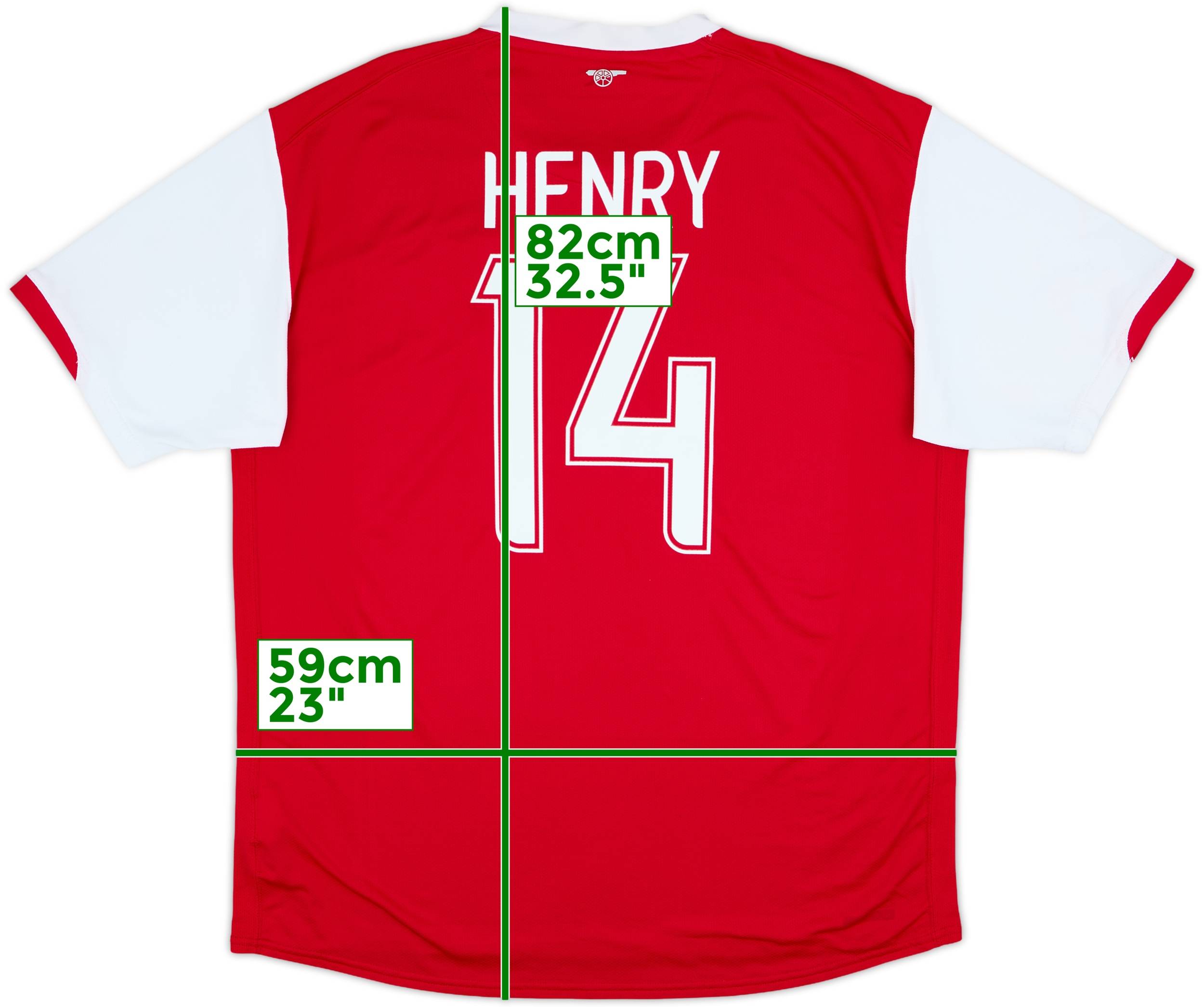 2006-08 Arsenal Home Shirt Henry #14 - 5/10 - (XXL)