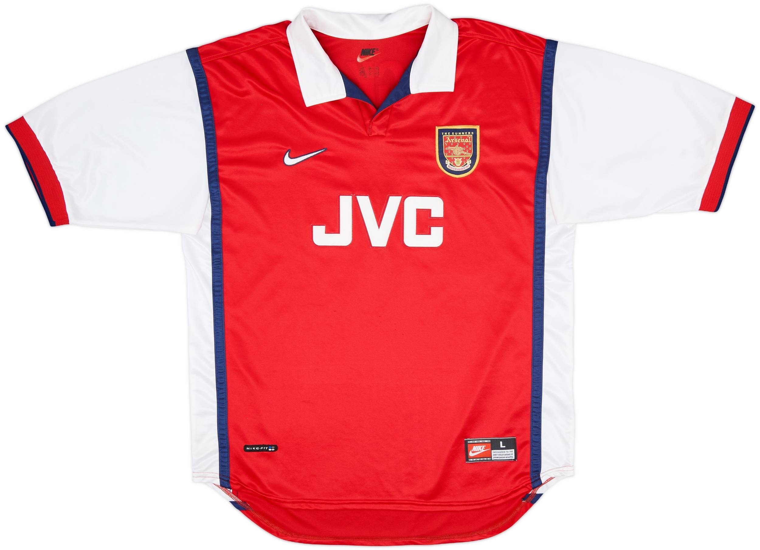 NIKE　1998〜99 アーセナル　ベルカンプ Arsenal 98/99 Home kit アーセナル ユニフォーム 美品 タグ付き NIKE