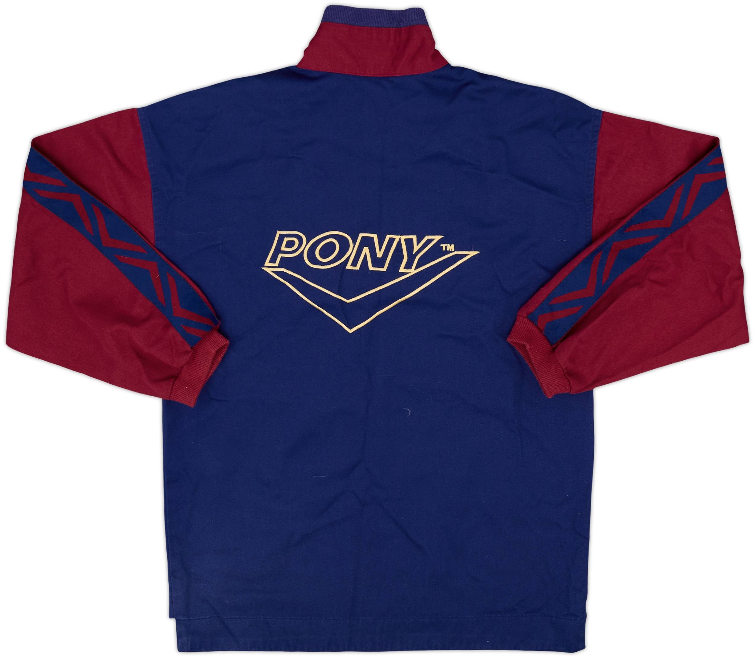 1993-95 West Ham Pony 1/4 Zip Drill Top - 10/10 - (L.Boys)