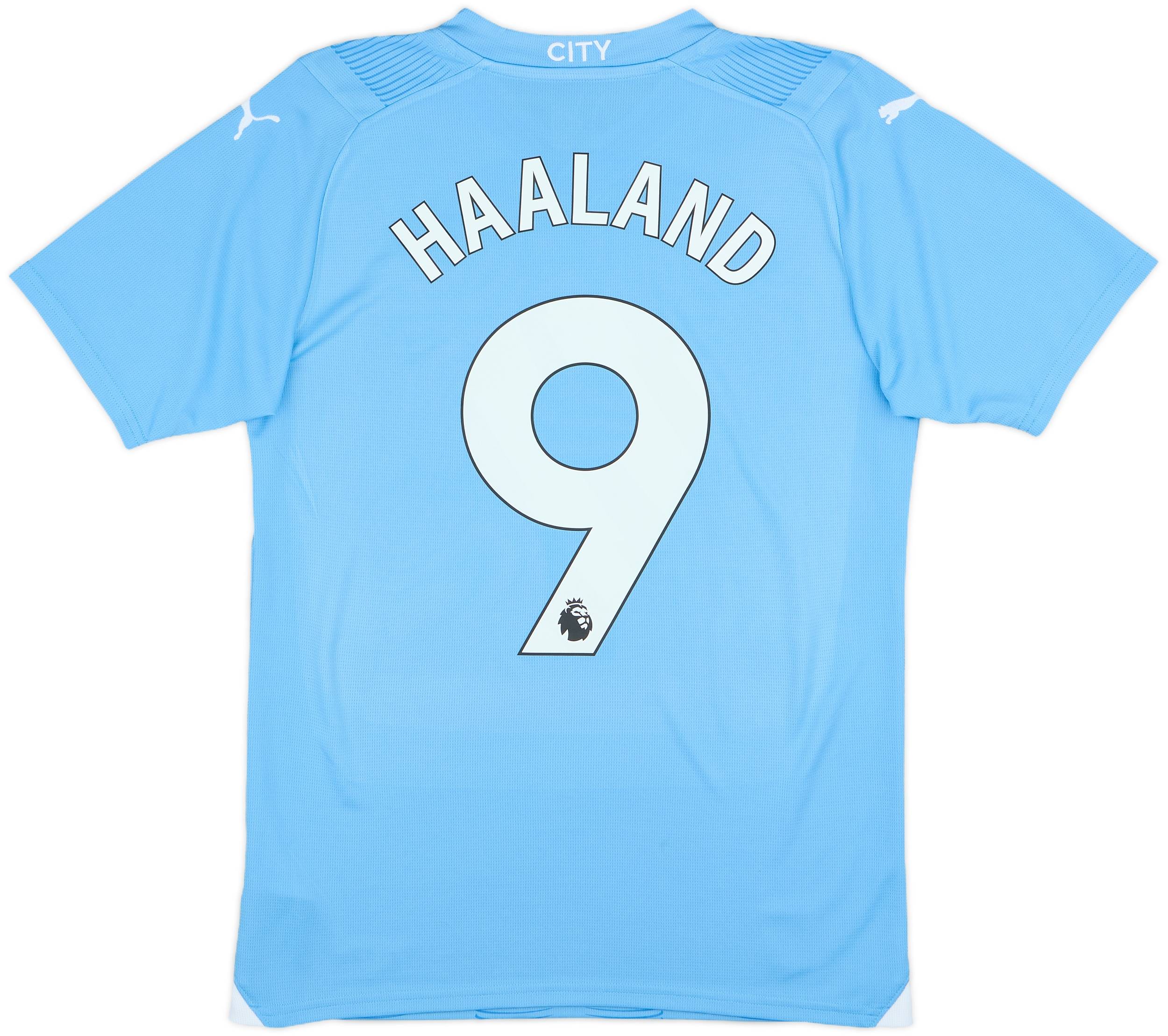 2023-24 Manchester City Home Shirt Haaland #9 - 10/10 - (S)