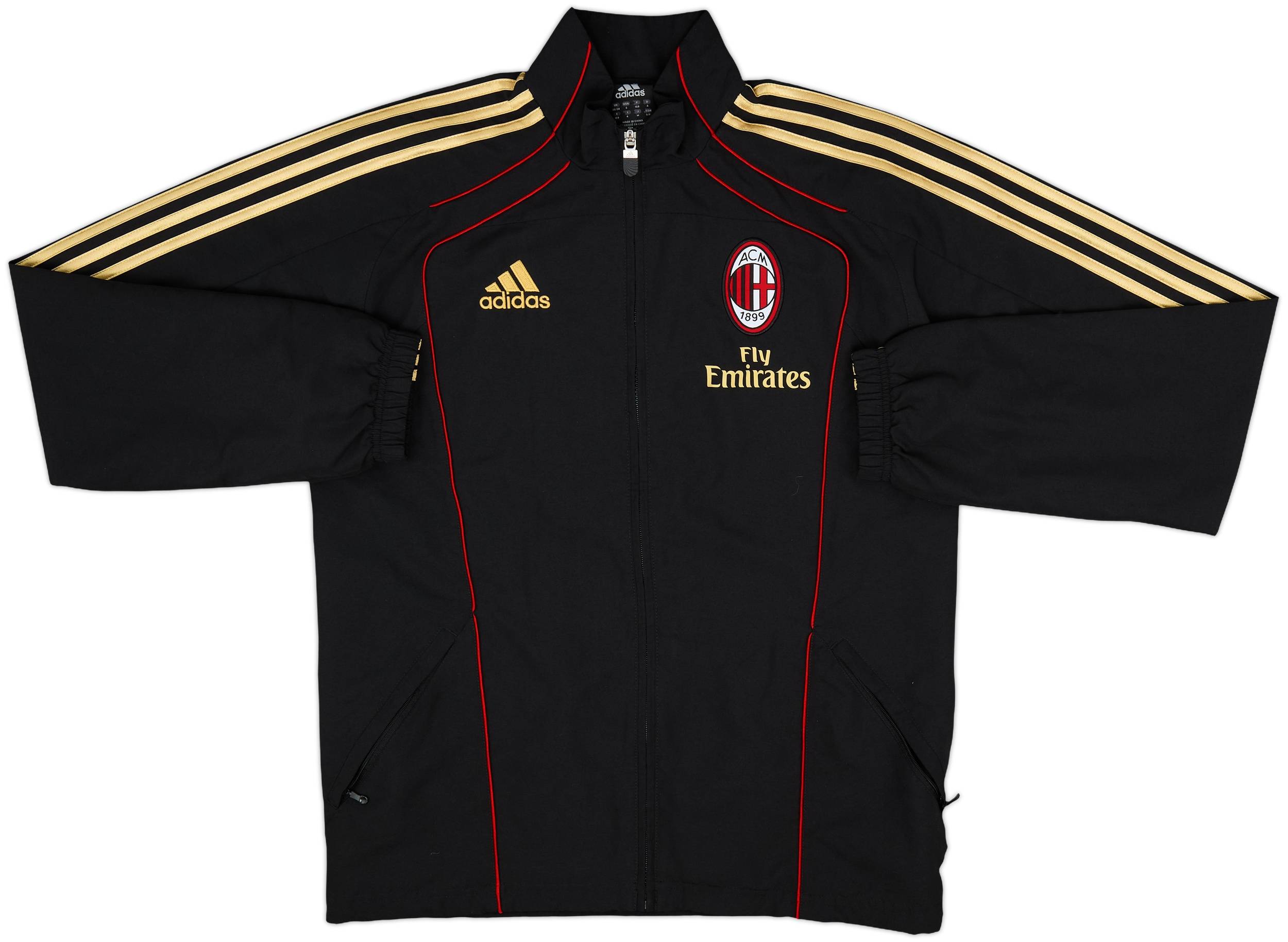 2010-11 AC Milan adidas Track Jacket - 10/10 - (S/M)