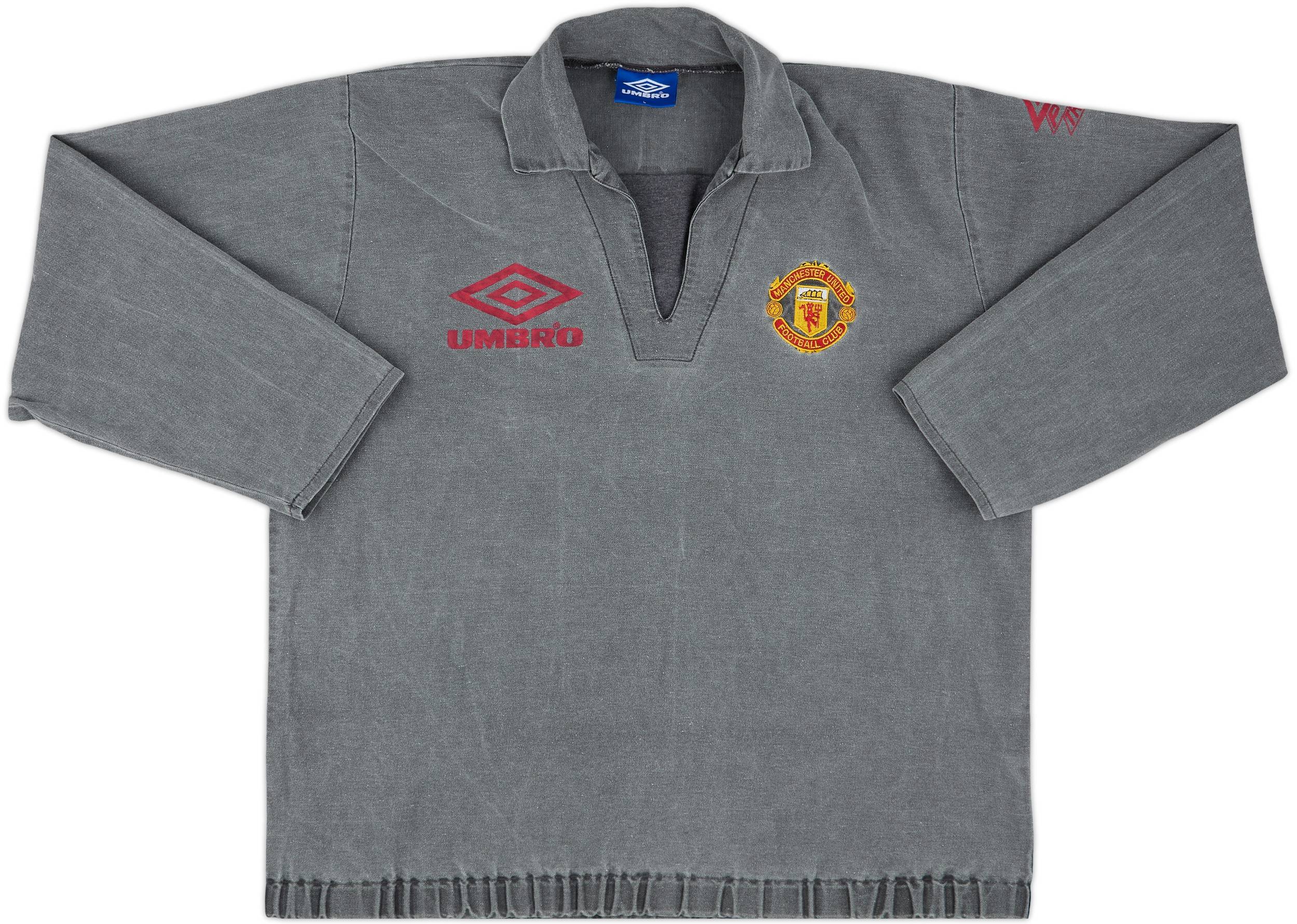 1992-93 Manchester United Umbro Drill Top - 8/10 - (L)