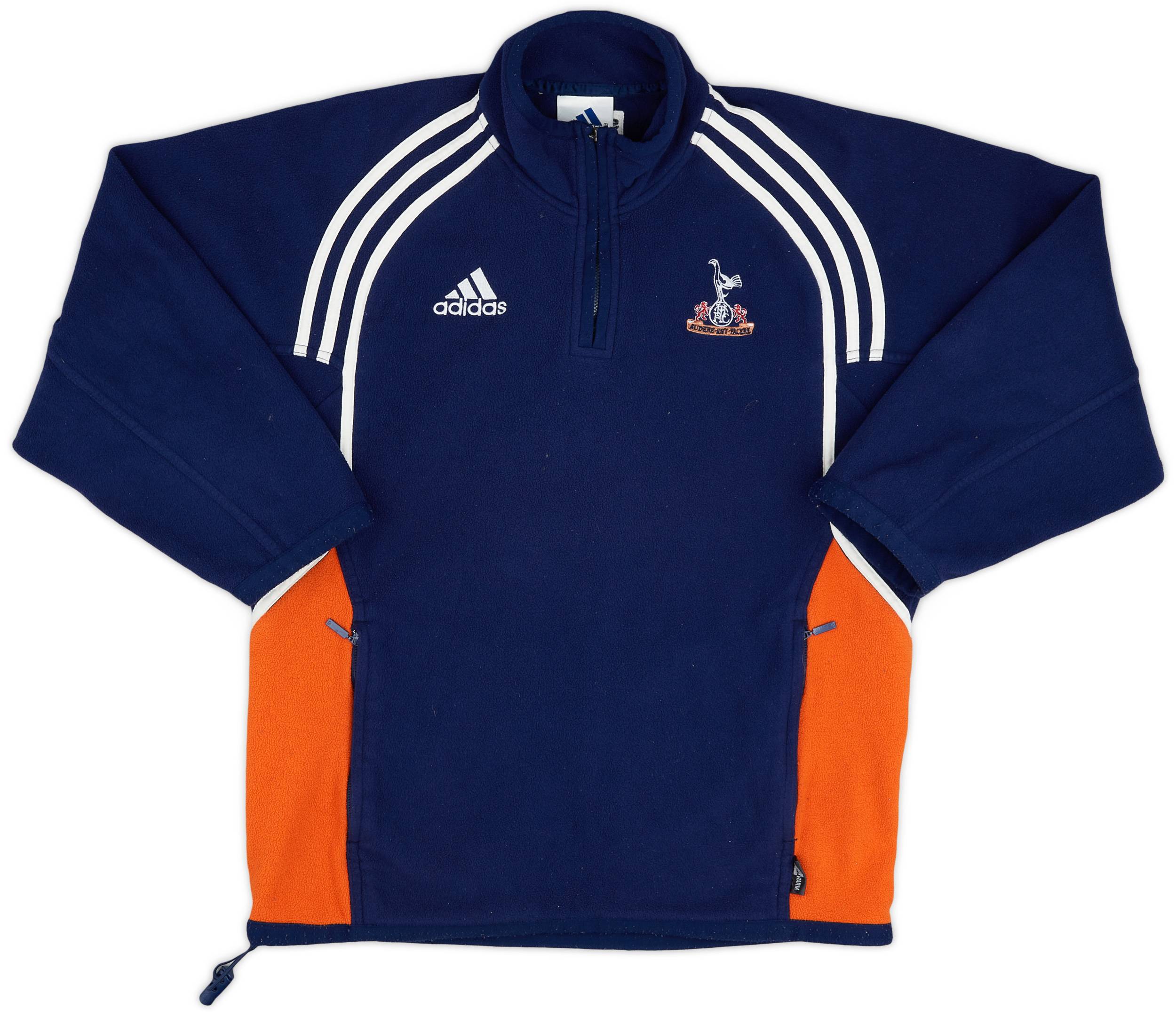 1999-00 Tottenham adidas 1/4 Zip Fleece Top - 8/10 - (L.Boys)