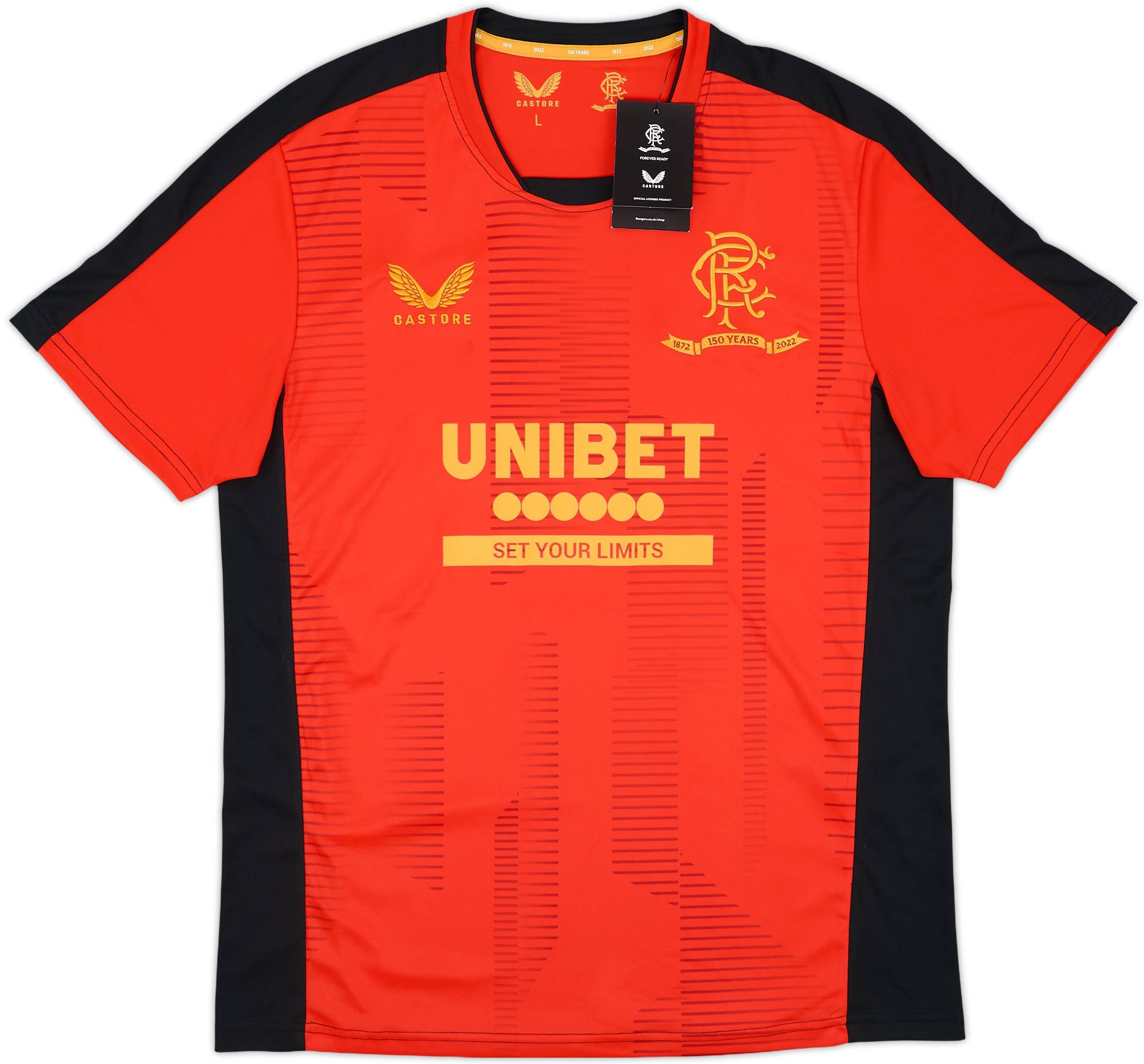 2021-22 Rangers Castore '150 Years Anniversary' Training Shirt (L)