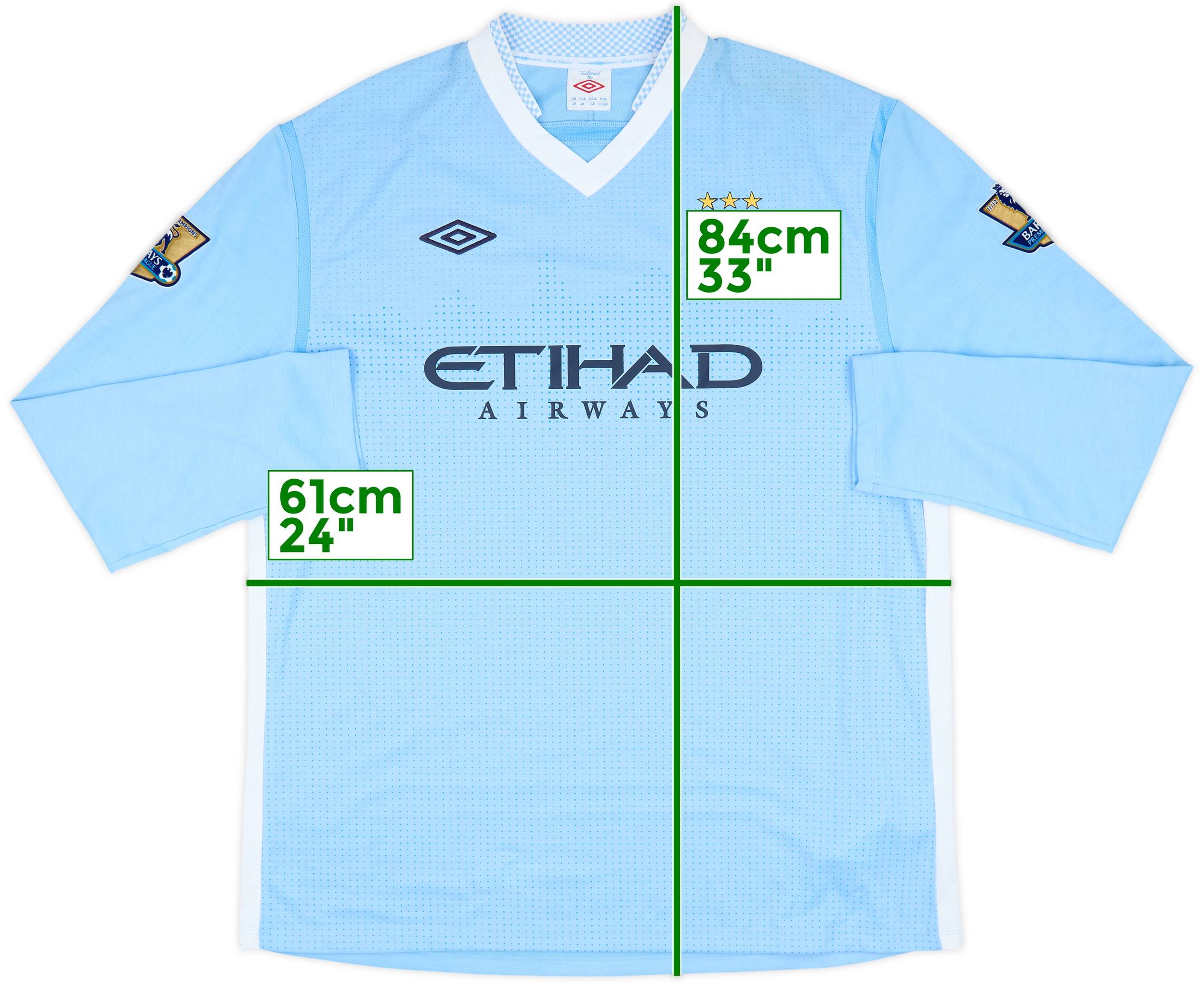 2011-12 Manchester City Home L/S Shirt Champions #12 - 10/10