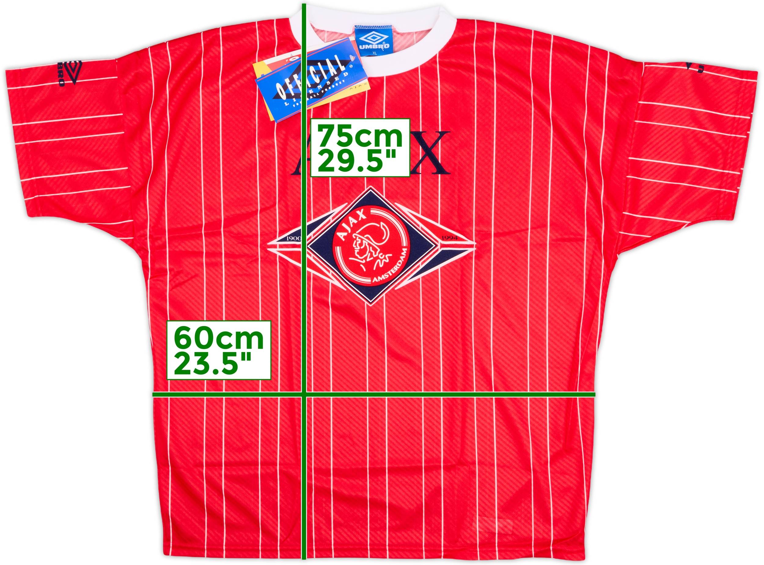 Ajax Amsterdam 1998-99 Training kit アンブロ 1994-95 Ajax Umbro Training Shirt (XL)