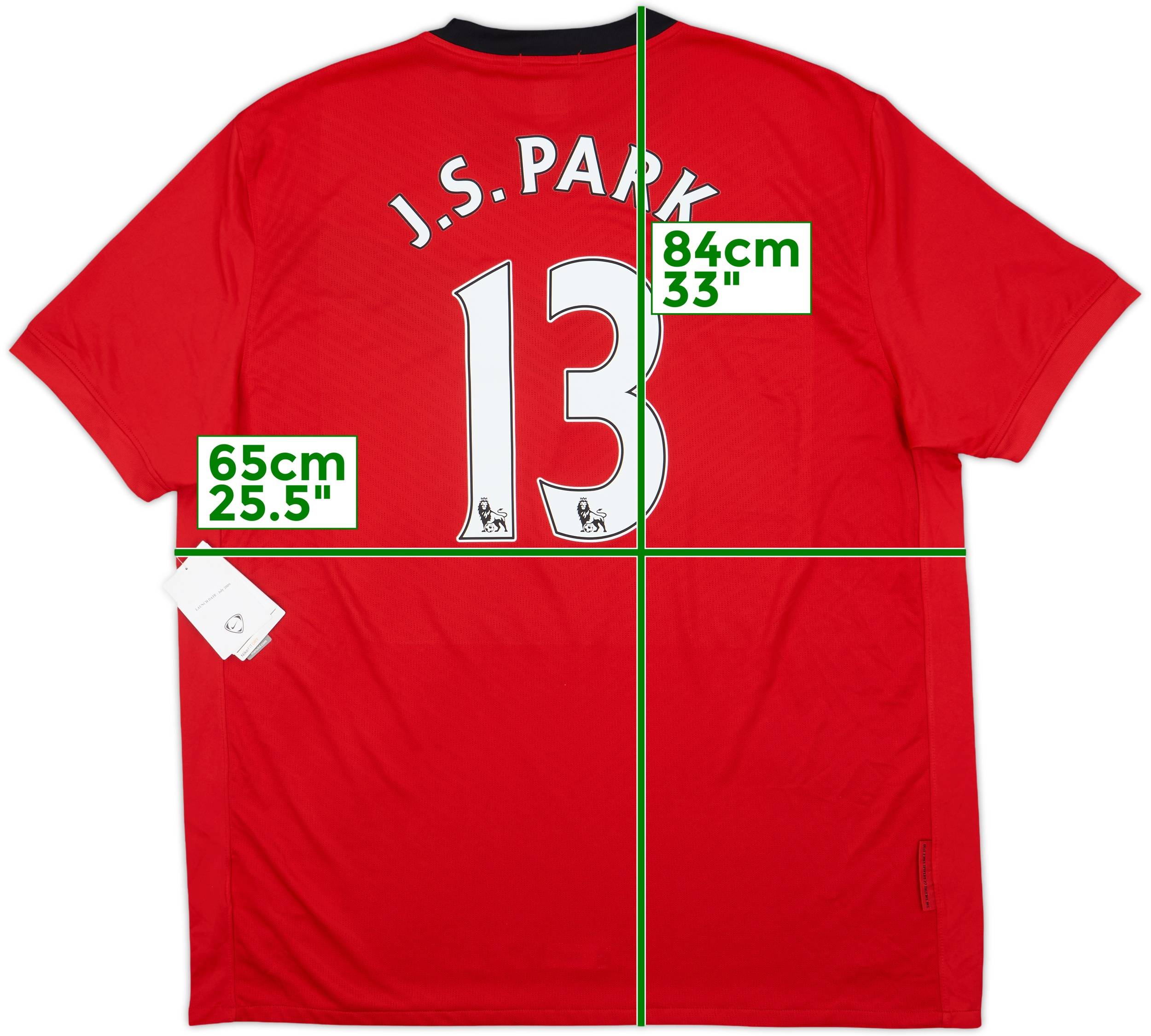 2009-10 Manchester United Home Shirt J.S.Park #13 (XXL)