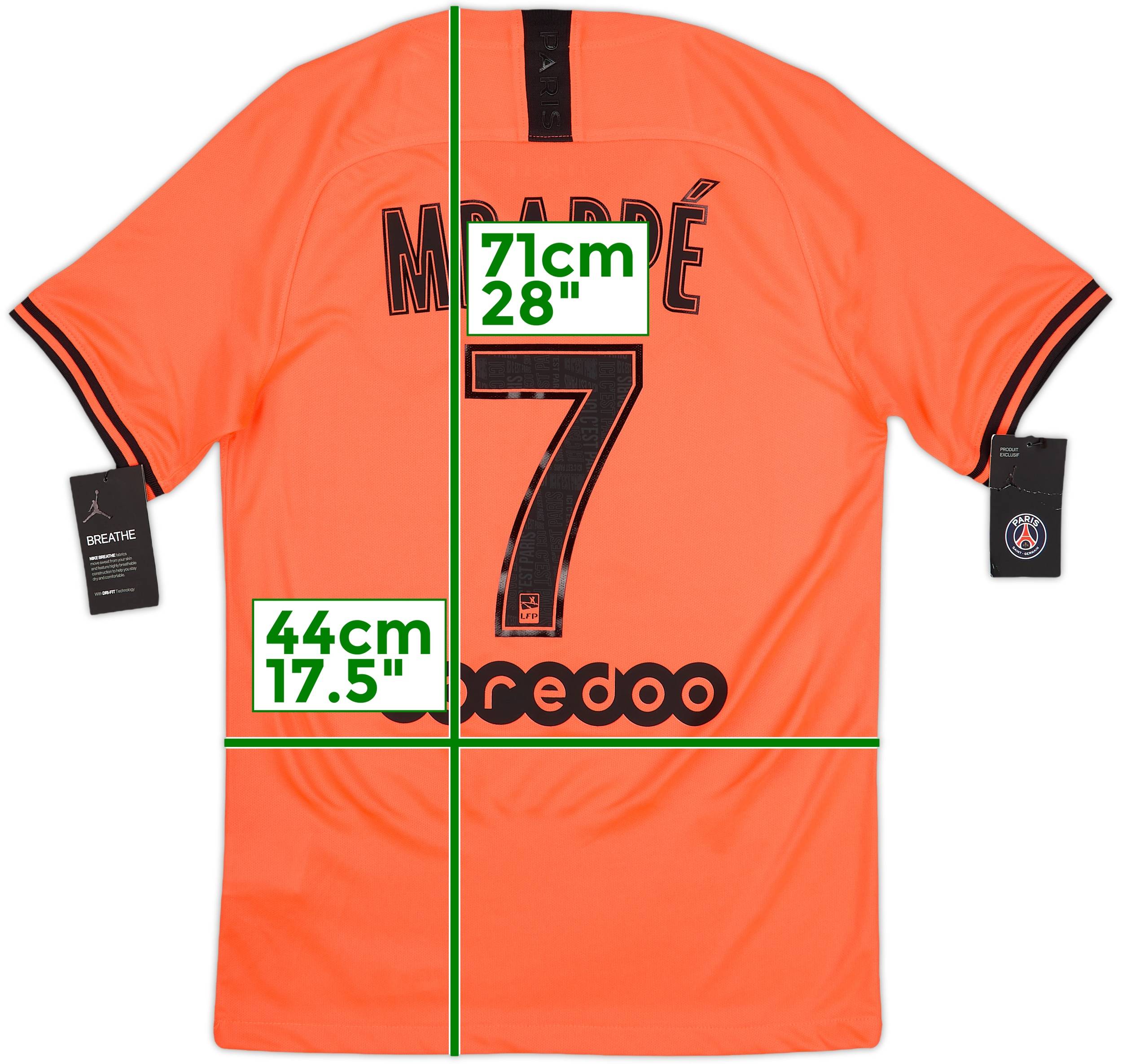 2019-20 Paris Saint-Germain Away Shirt Mbappe #7 (S)