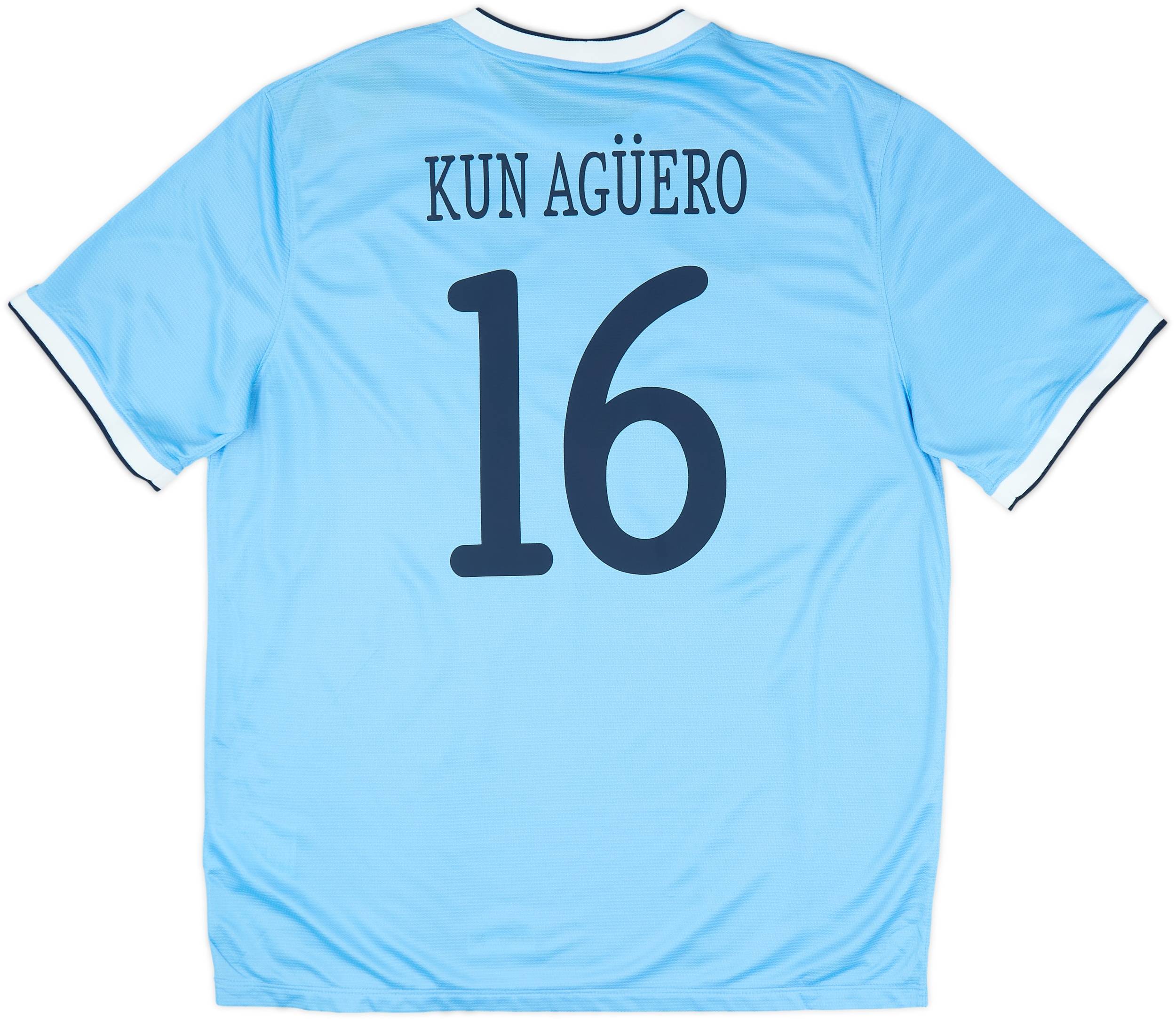 2013-14 Manchester City Home Shirt Kun Aguero #16 (XL)