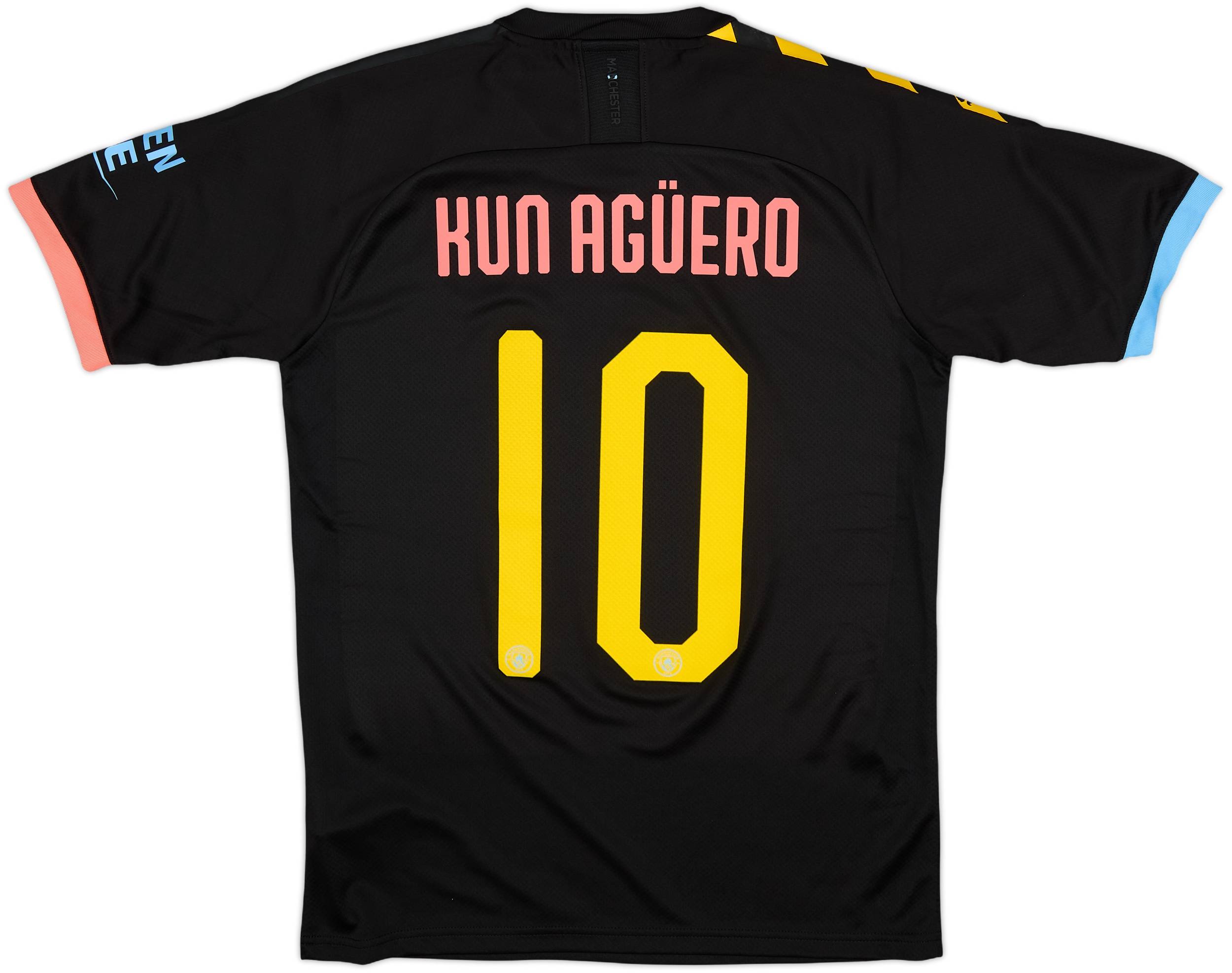 2019-20 Manchester City Away Shirt Kun Aguero #10 (S)