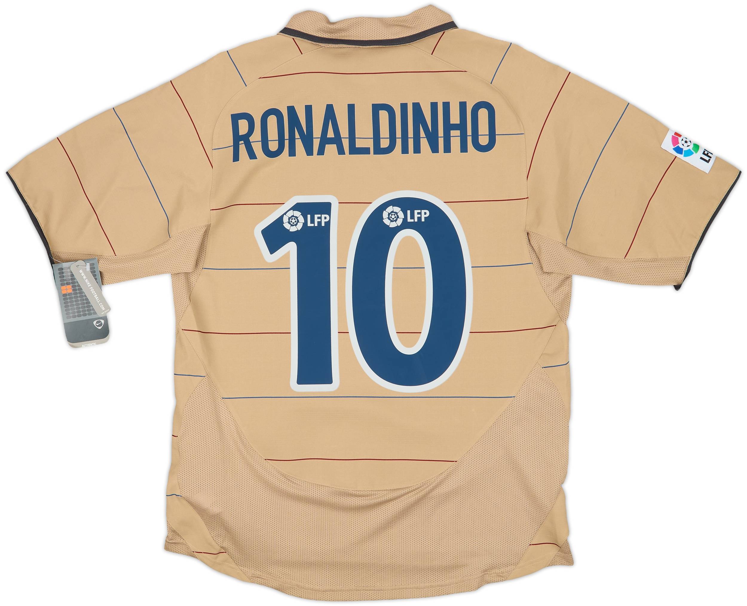 2003-05 Barcelona Away Shirt Ronaldinho #10 (S)