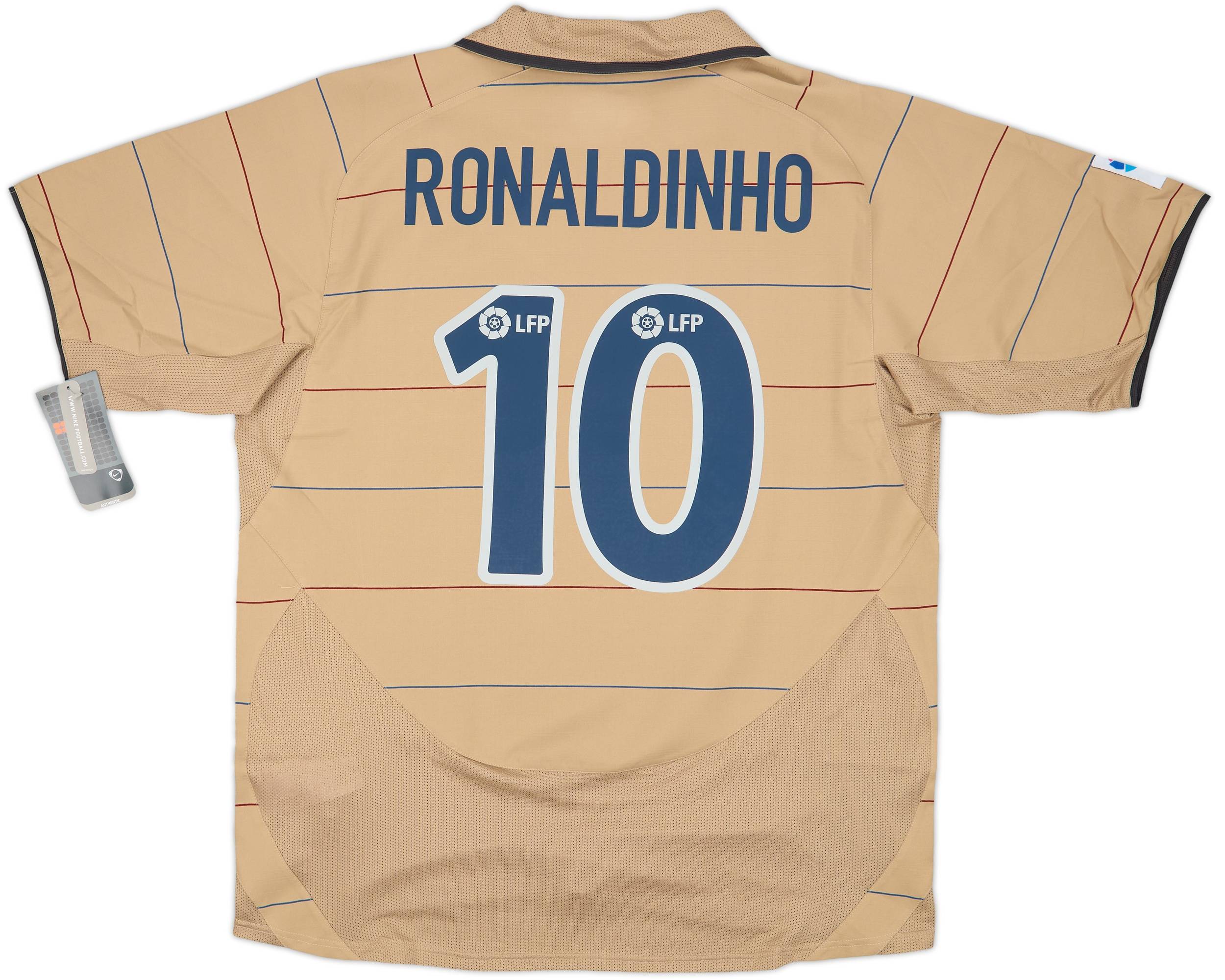 2003-05 Barcelona Away Shirt Ronaldinho #10 (L)