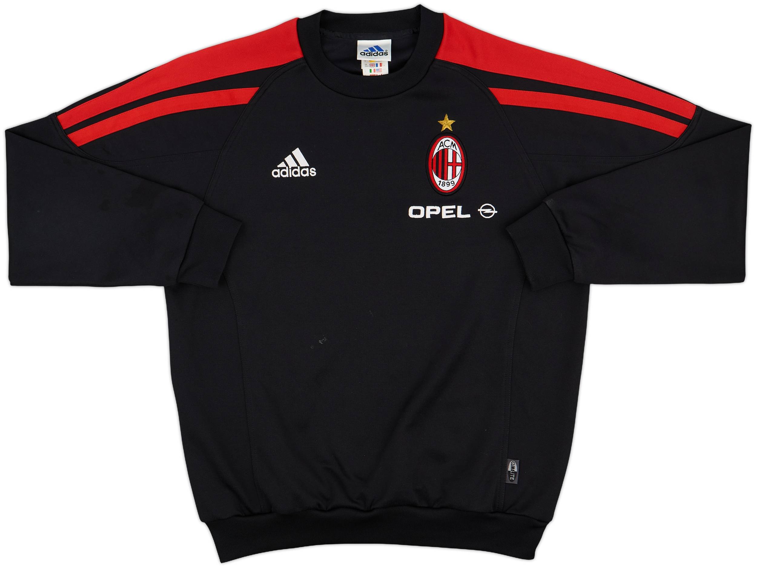 2001-02 AC Milan adidas Sweat Top - 7/10 - (M)